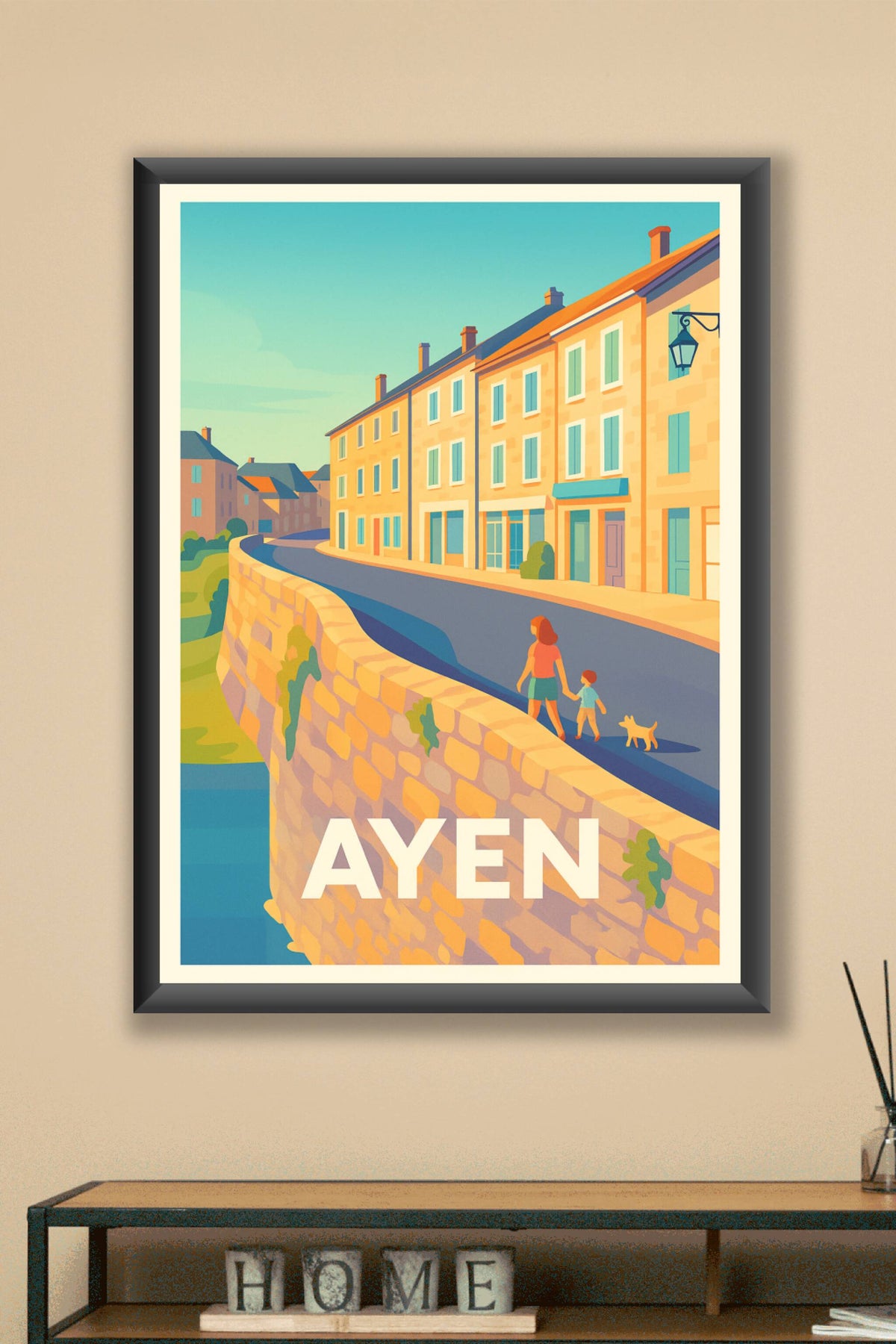Affiche Ayen — Promenade paisible au cœur du village · poster d'art de Ayen