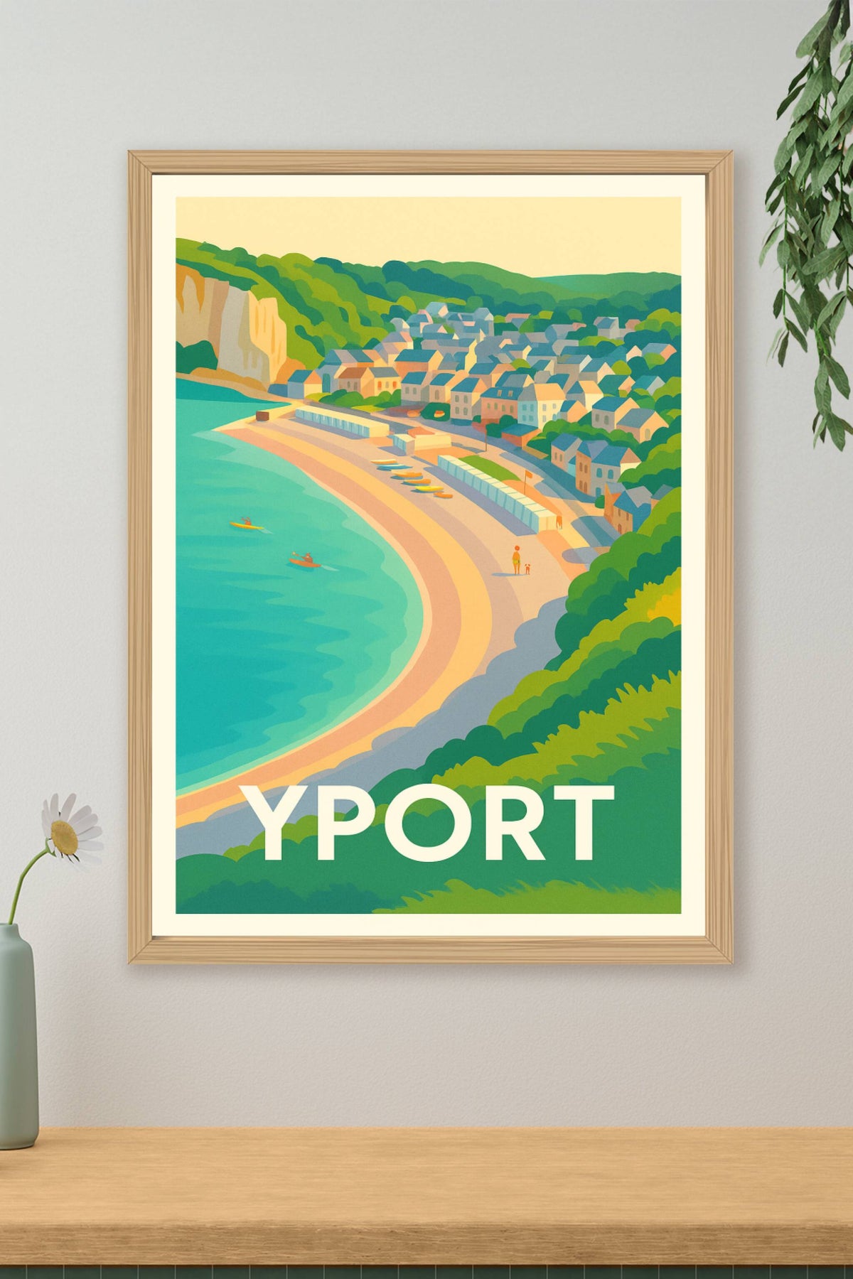 Affiche Yport — Escapade Bucolique au Bord de la Manche · poster d'art de Yport