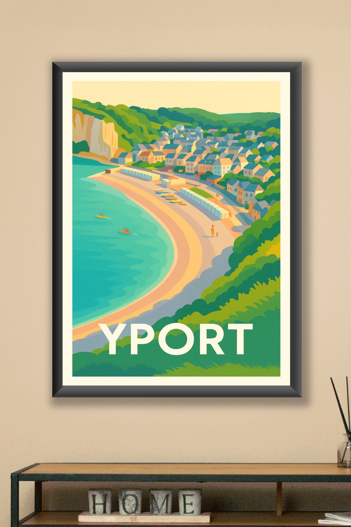 Affiche Yport — Escapade Bucolique au Bord de la Manche · poster d'art de Yport
