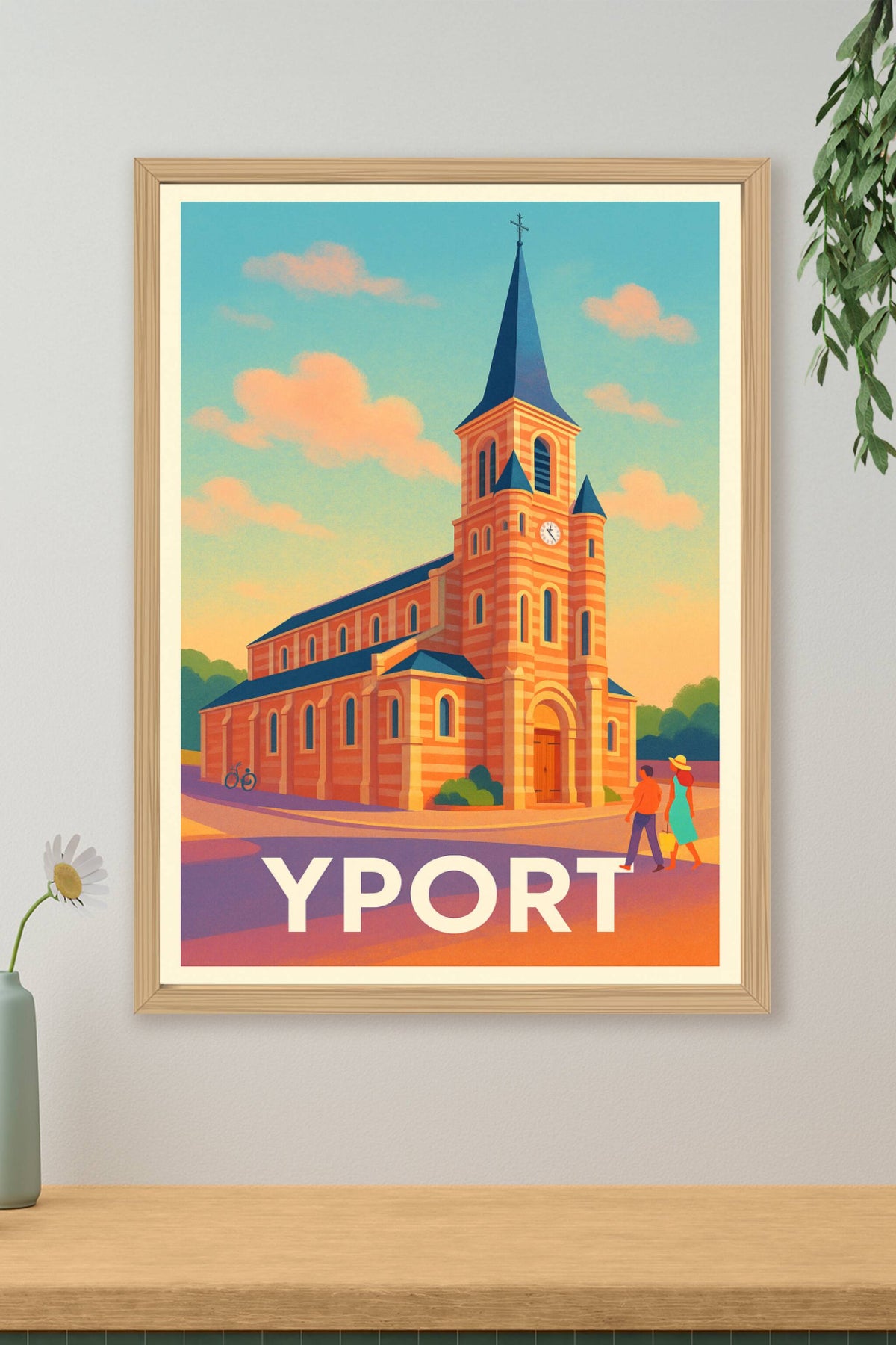Affiche Yport — Charme et Sérénité en Bord de Mer · poster d'art de Yport