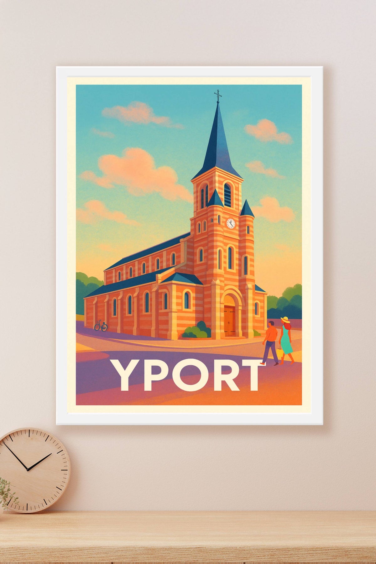 Affiche Yport — Charme et Sérénité en Bord de Mer · poster d'art de Yport