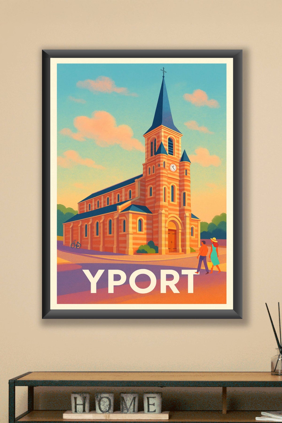 Affiche Yport — Charme et Sérénité en Bord de Mer · poster d'art de Yport