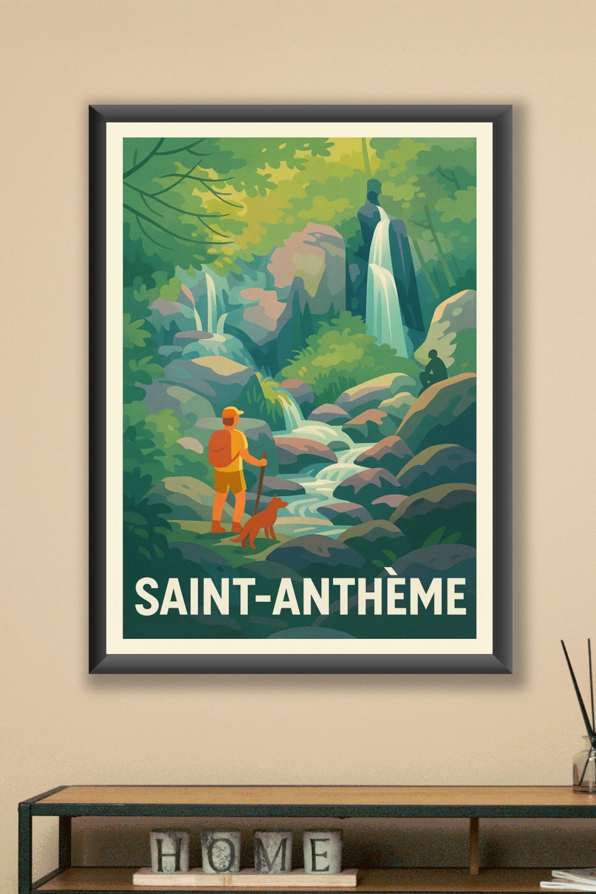 Affiche Saint-Antème — Invitation à l'aventure nature · poster d'art de Saint-Antème