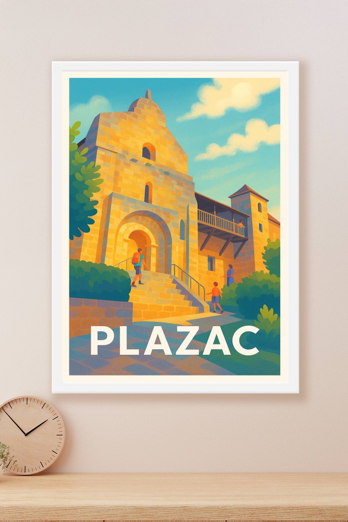 Affiche Plazac — Charme historique et soleil d'exception · poster d'art de Plazac