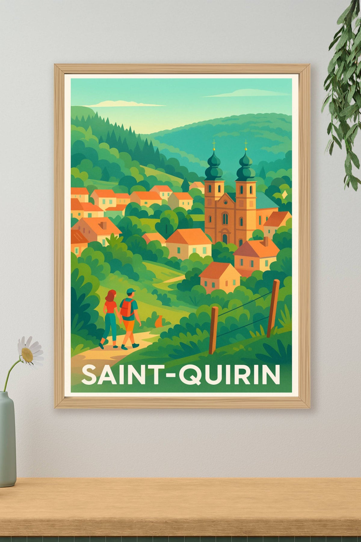 Affiche Saint-Quirin — Évasion au cœur de la nature vosgienne · poster d'art de Saint-Quirin