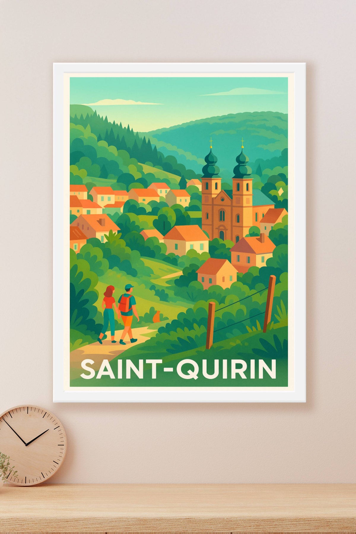 Affiche Saint-Quirin — Évasion au cœur de la nature vosgienne · poster d'art de Saint-Quirin