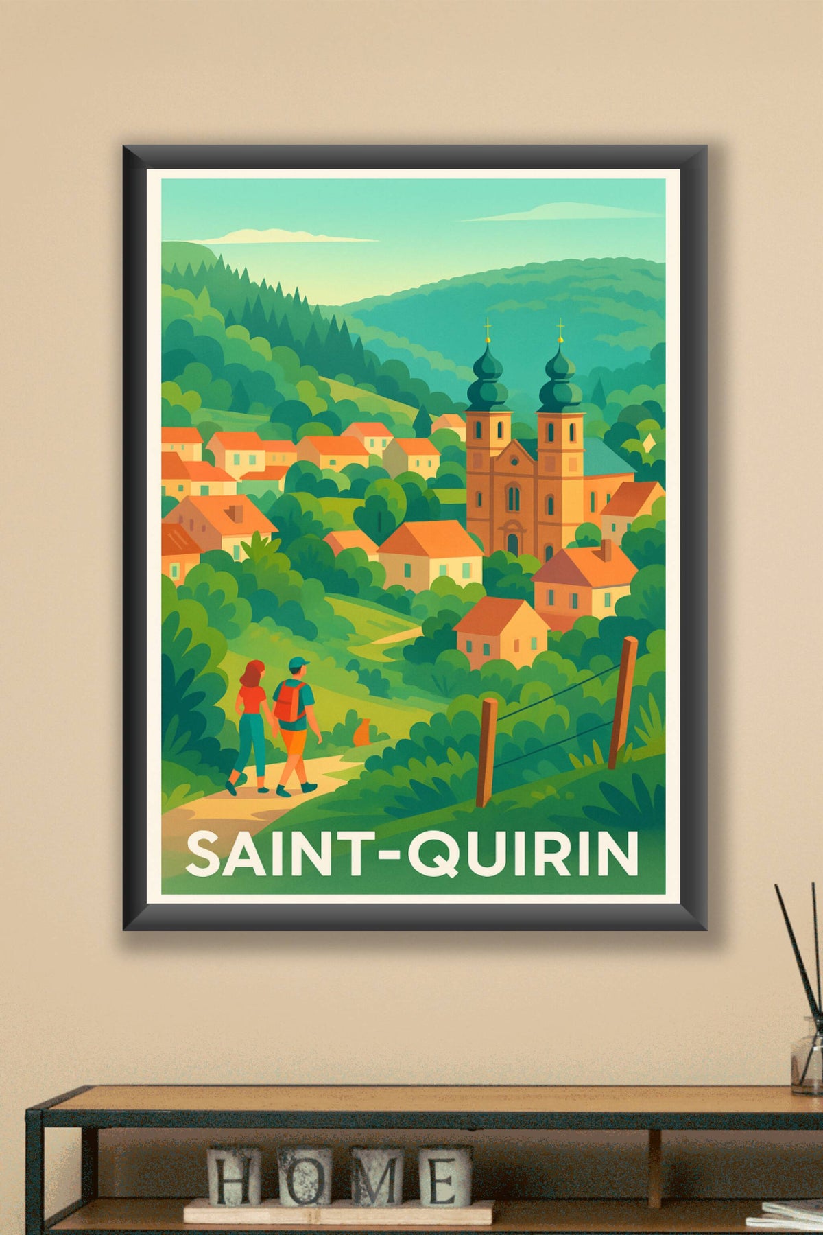 Affiche Saint-Quirin — Évasion au cœur de la nature vosgienne · poster d'art de Saint-Quirin