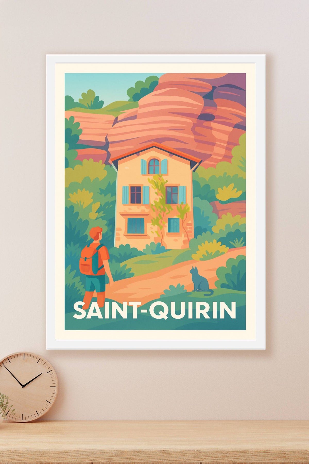 Affiche Saint-Quirin — L'escapade bucolique au cœur de la nature · poster d'art de Saint-Quirin