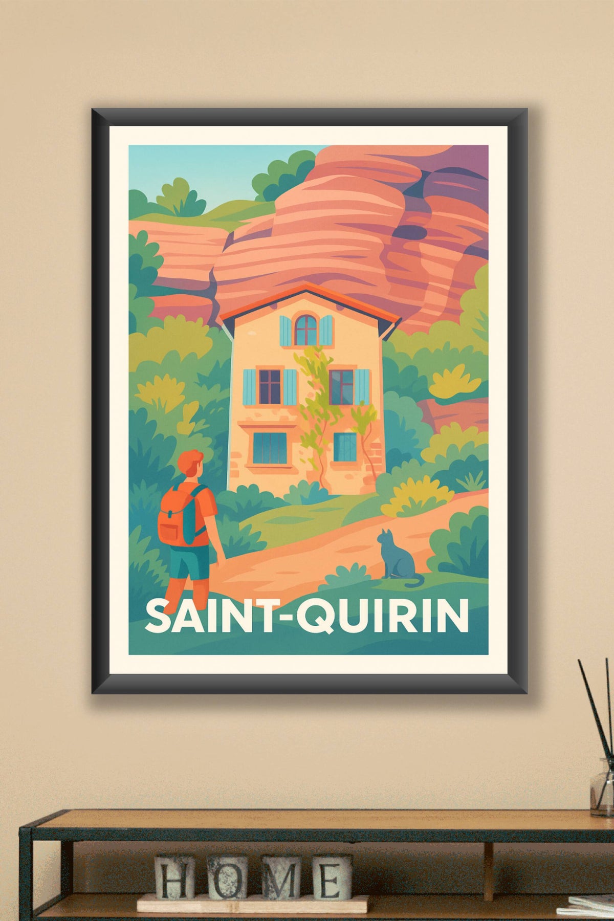 Affiche Saint-Quirin — L'escapade bucolique au cœur de la nature · poster d'art de Saint-Quirin