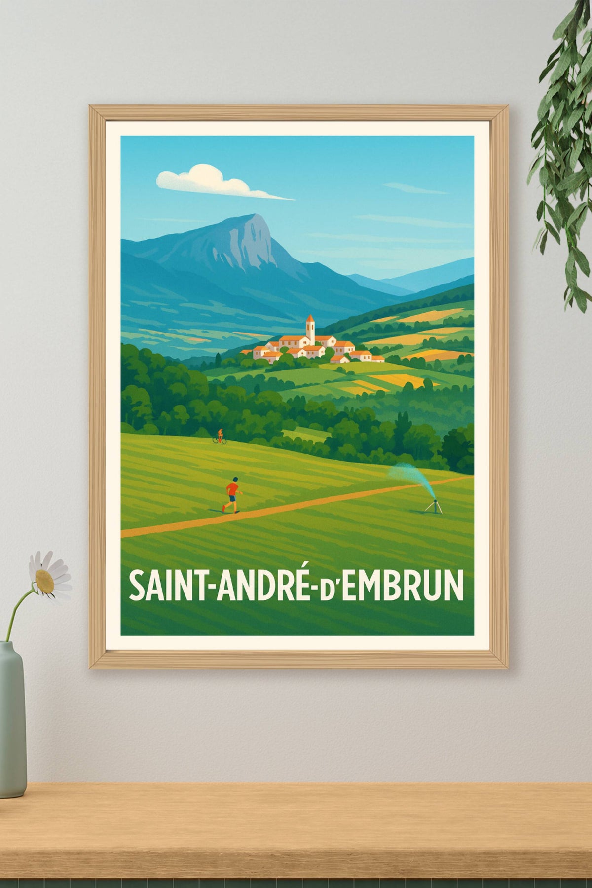 Affiche Saint-André-d'Embrun — Évasion entre nature et montagnes · poster d'art de Saint-André-d'Embrun
