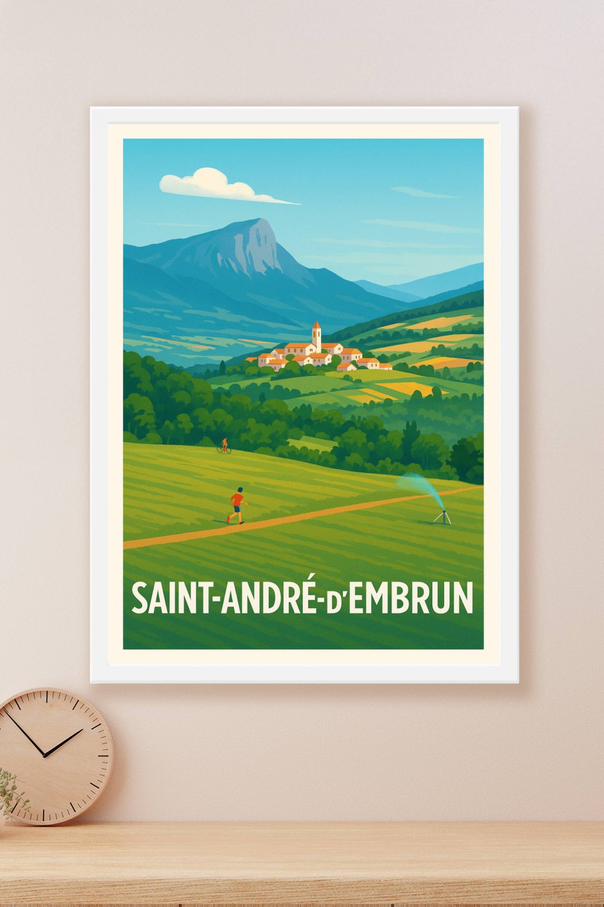 Affiche Saint-André-d'Embrun — Évasion entre nature et montagnes · poster d'art de Saint-André-d'Embrun
