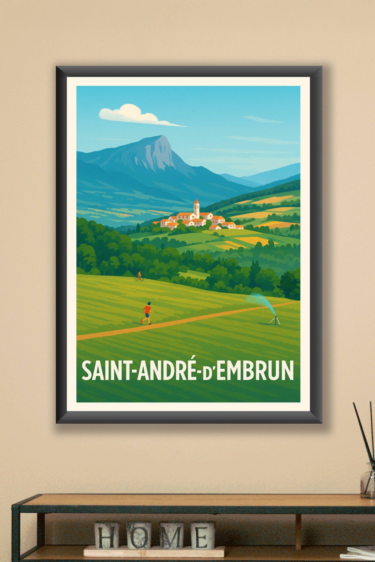 Affiche Saint-André-d'Embrun — Évasion entre nature et montagnes · poster d'art de Saint-André-d'Embrun