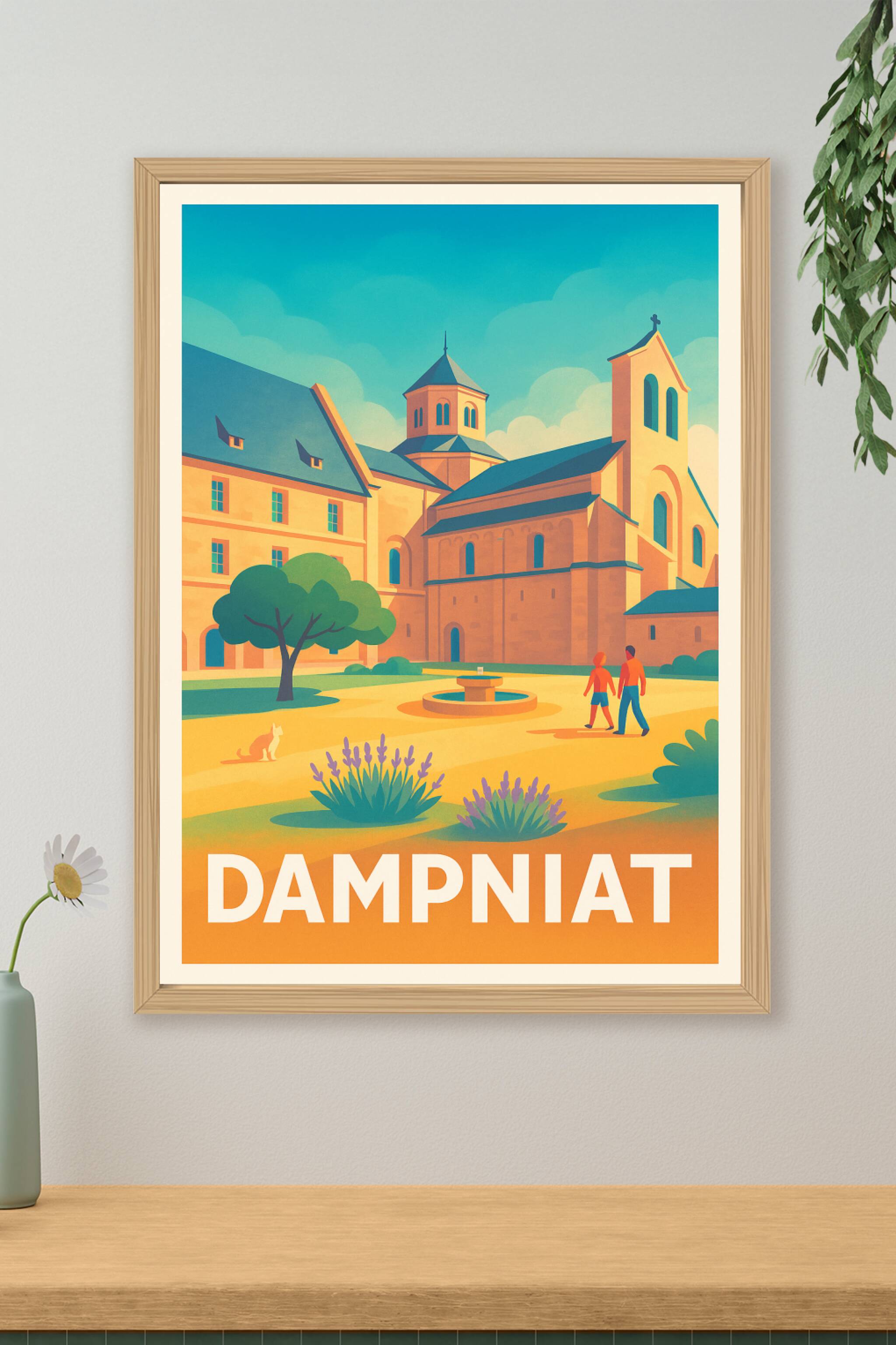 Affiche de Dampniat - Évasion paisible en Auvergne