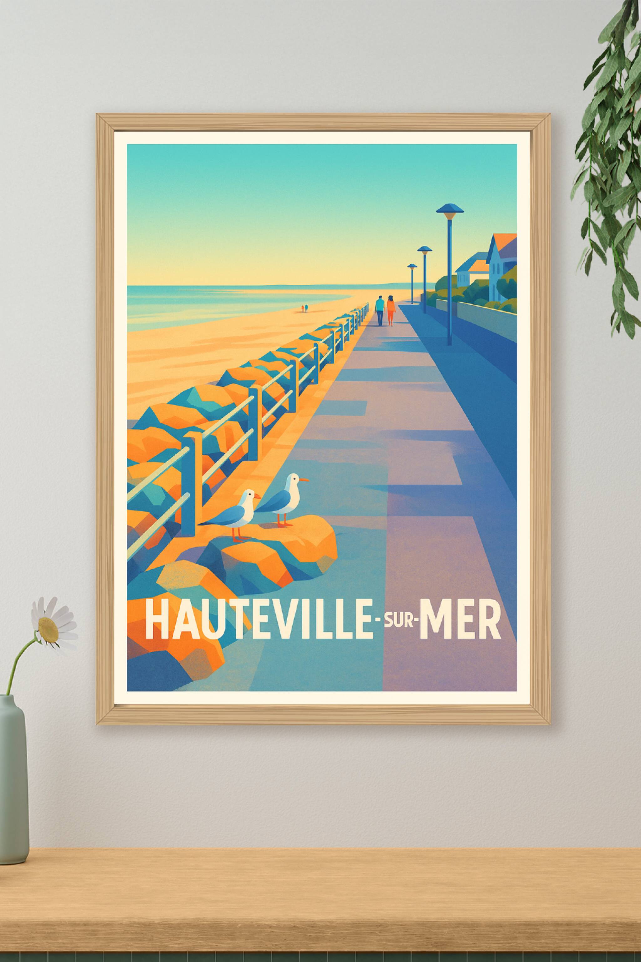 Affiche de Hauteville-sur-Mer - Évasion en bord de mer