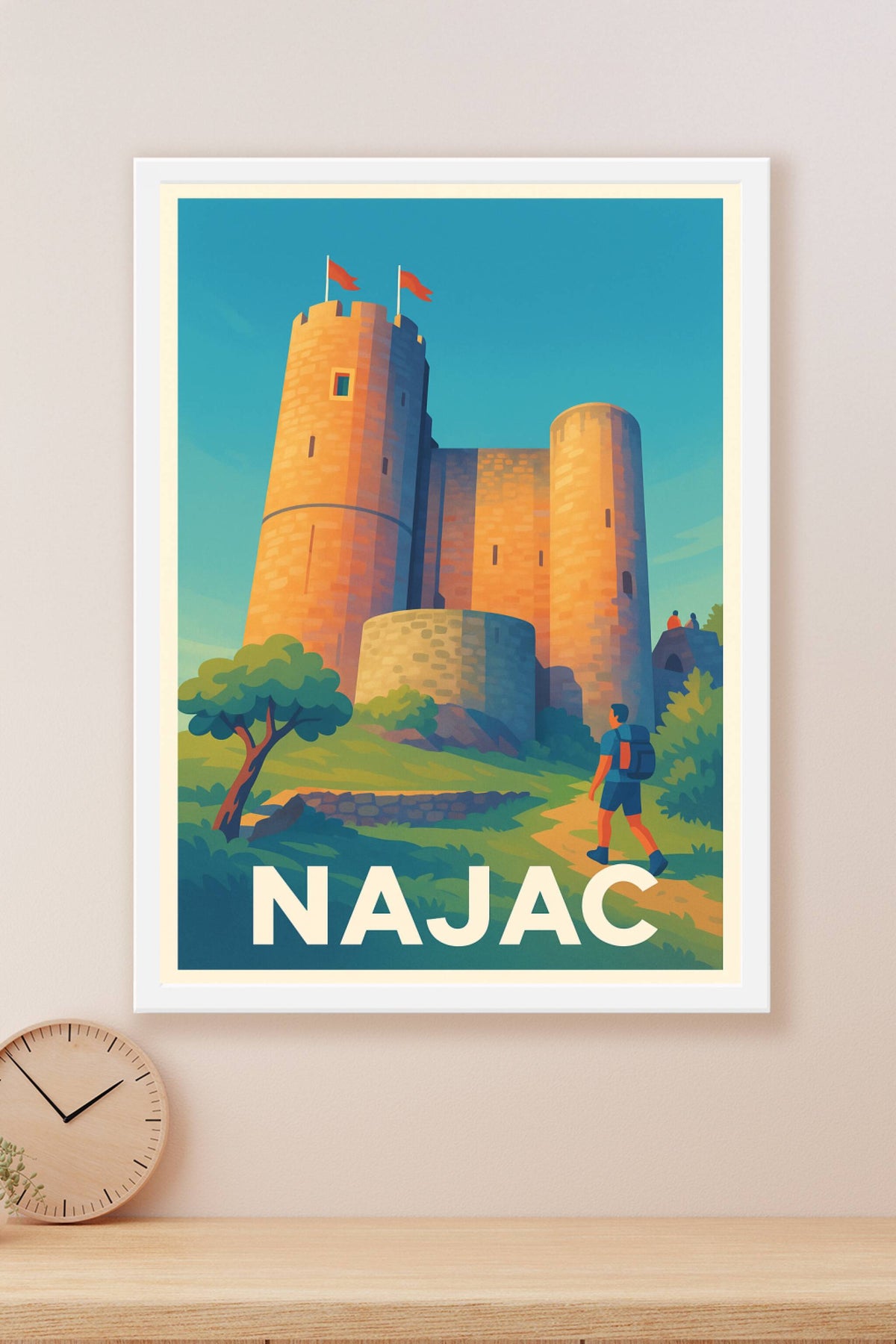 Affiche Najac — L'aventure médiévale au cœur de l'Aveyron · poster d'art de Najac