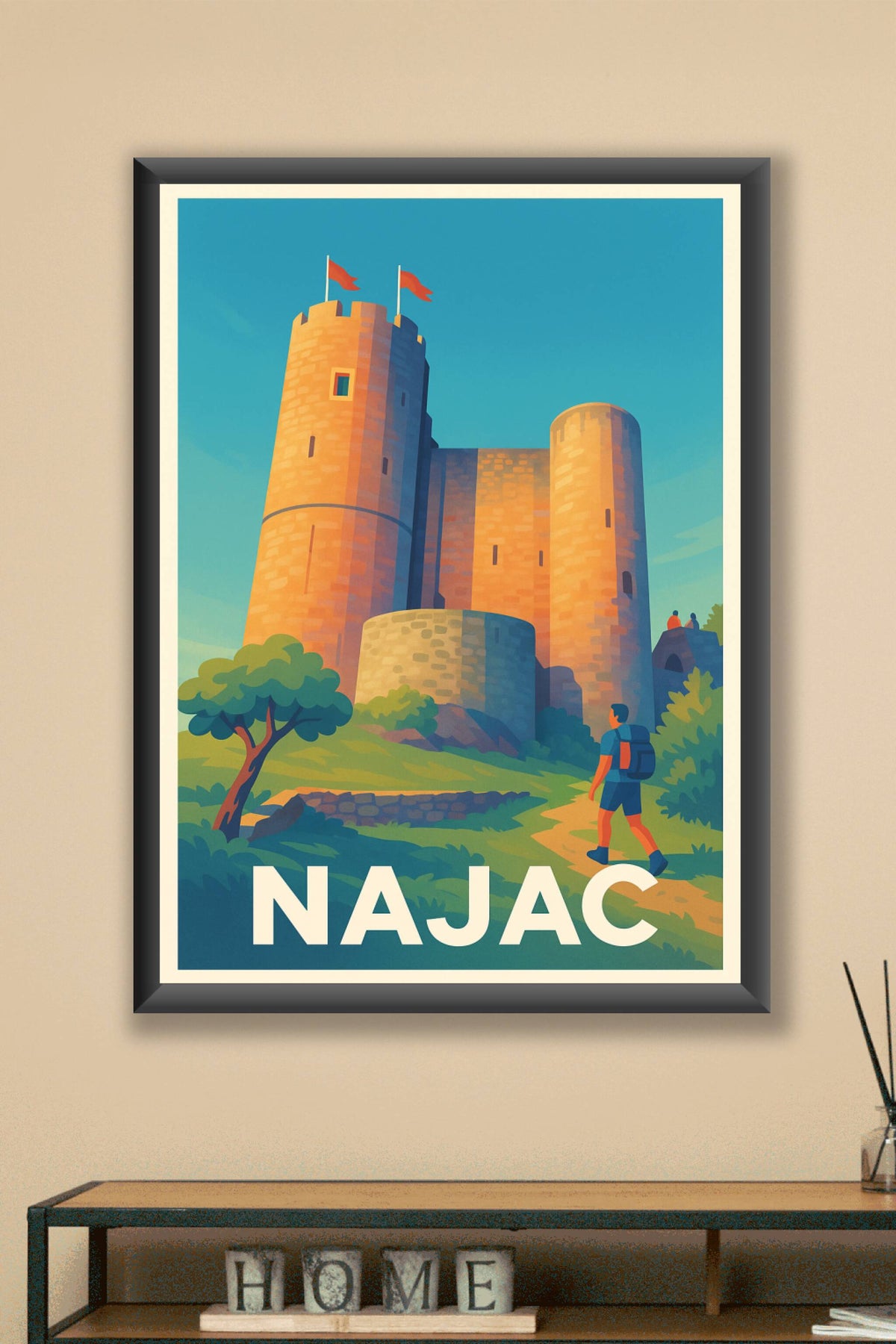 Affiche Najac — L'aventure médiévale au cœur de l'Aveyron · poster d'art de Najac