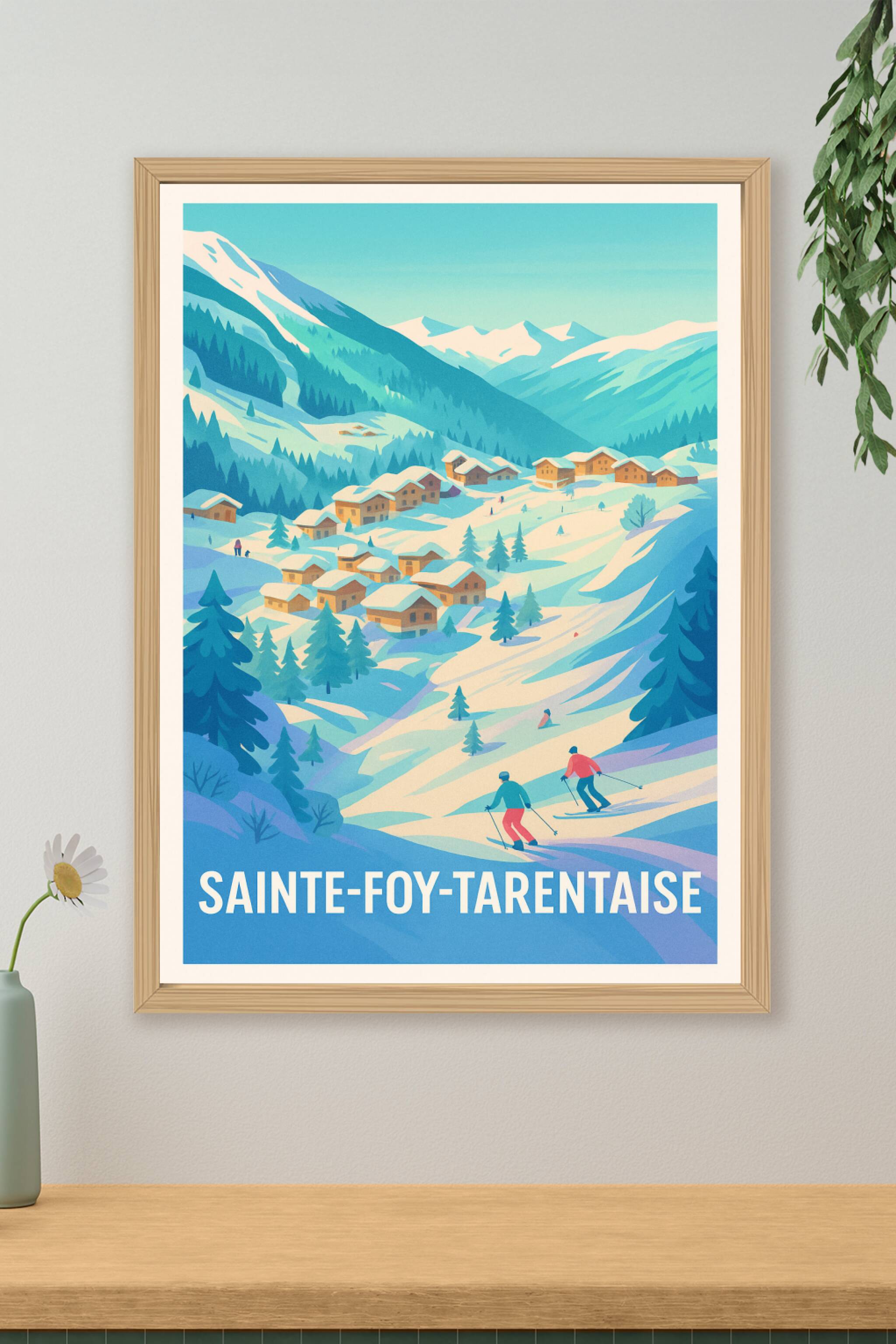 Affiche de Sainte-Foy-Tarentaise - Charme alpin et glisse authentique