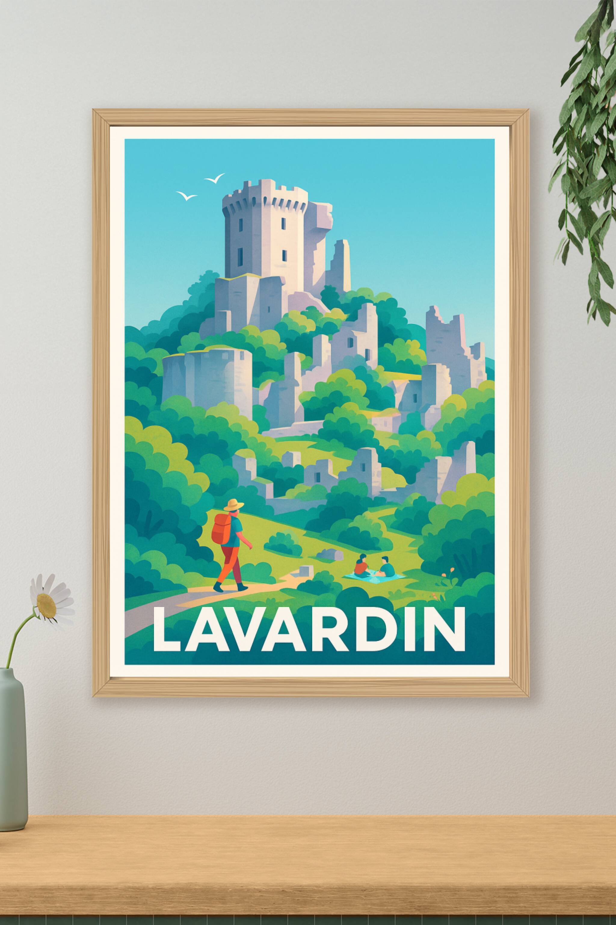 Affiche de Lavardin - Évasion au cœur des ruines médiévales