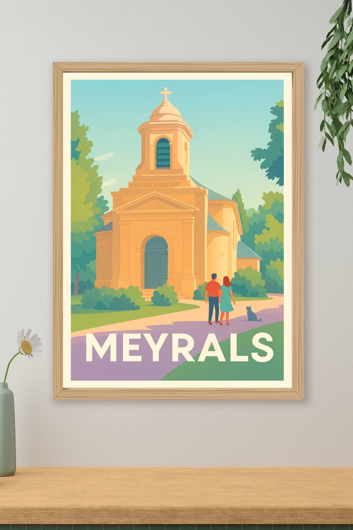 Affiche Meyrals — Charme et sérénité au cœur du Périgord · poster d'art de Meyrals
