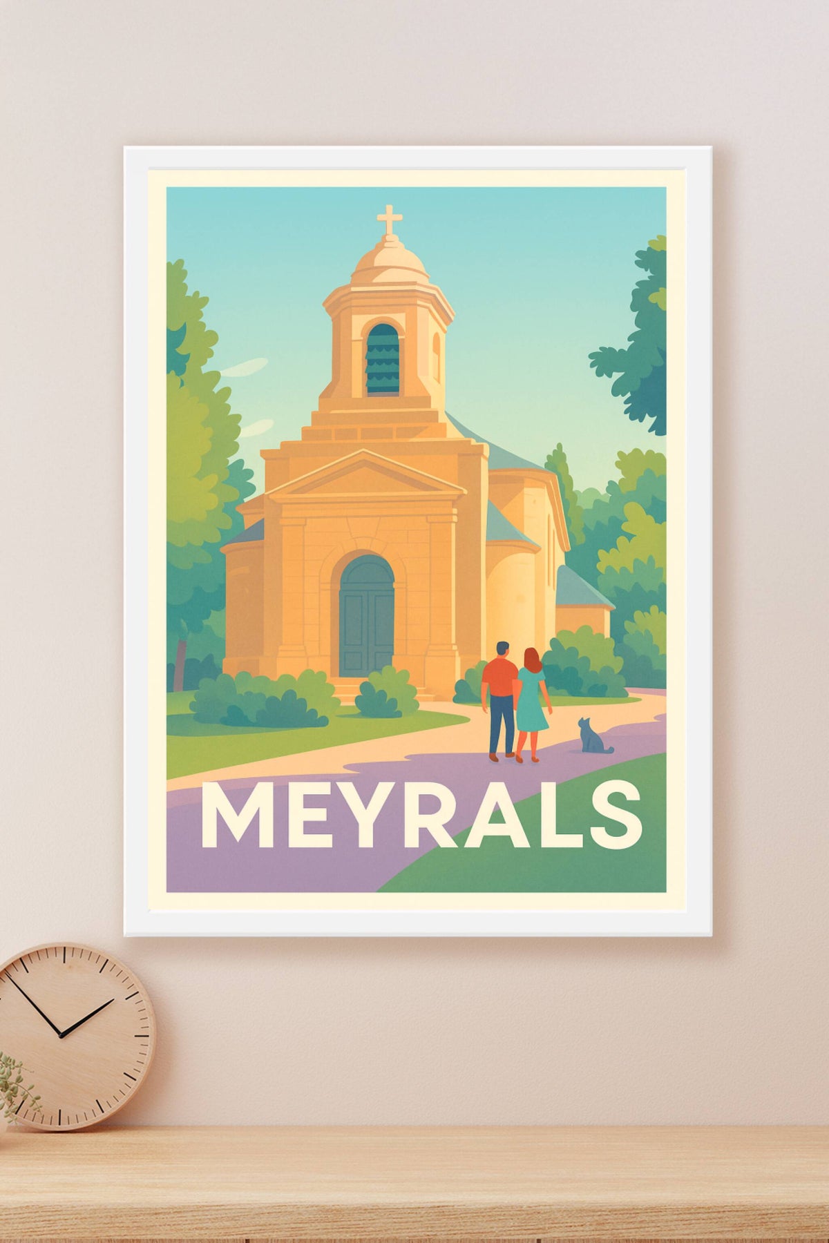 Affiche Meyrals — Charme et sérénité au cœur du Périgord · poster d'art de Meyrals