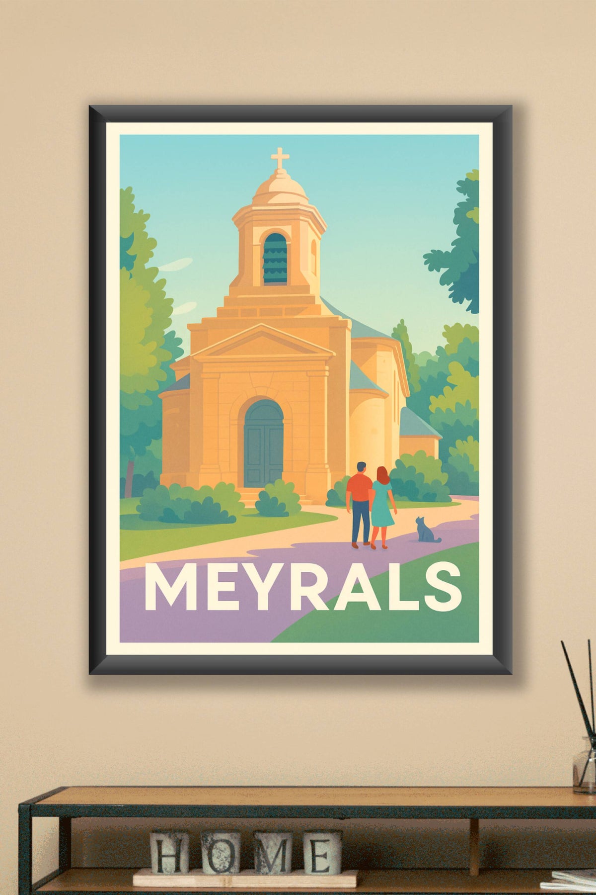 Affiche Meyrals — Charme et sérénité au cœur du Périgord · poster d'art de Meyrals