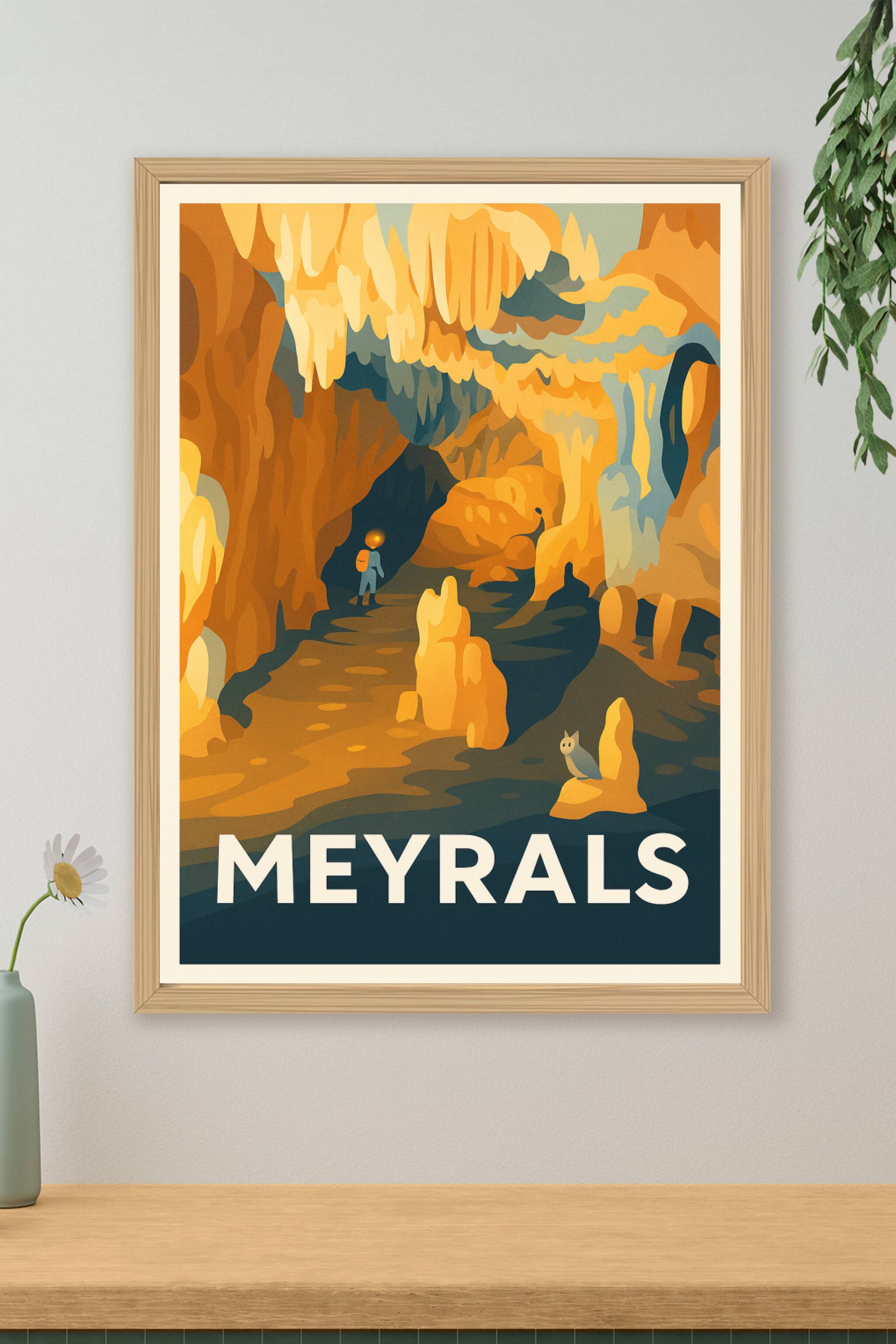 Affiche de Meyrals - Exploration souterraine fascinante