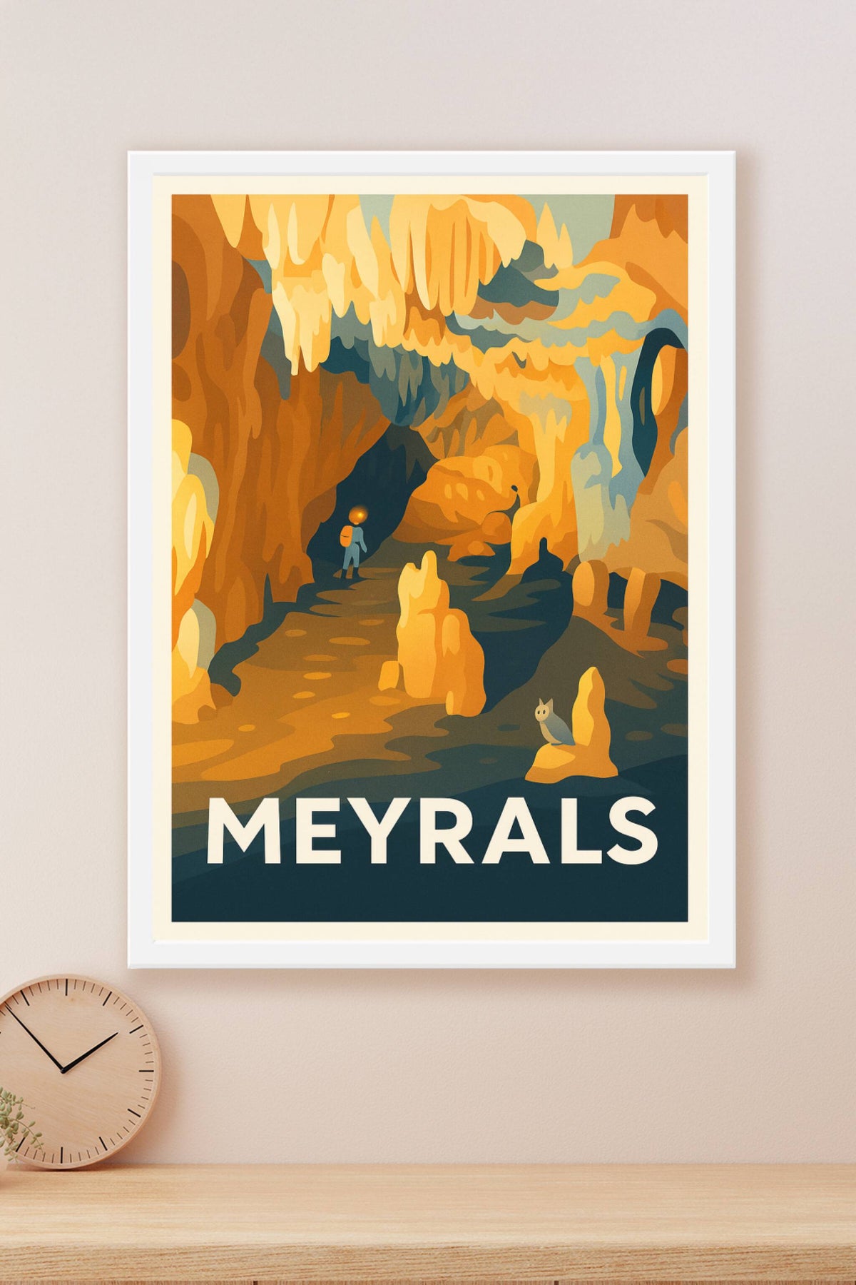 Affiche Meyrals — Exploration souterraine fascinante · poster d'art de Meyrals