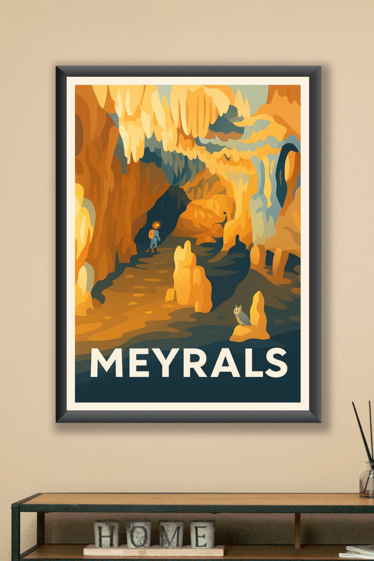 Affiche Meyrals — Exploration souterraine fascinante · poster d'art de Meyrals