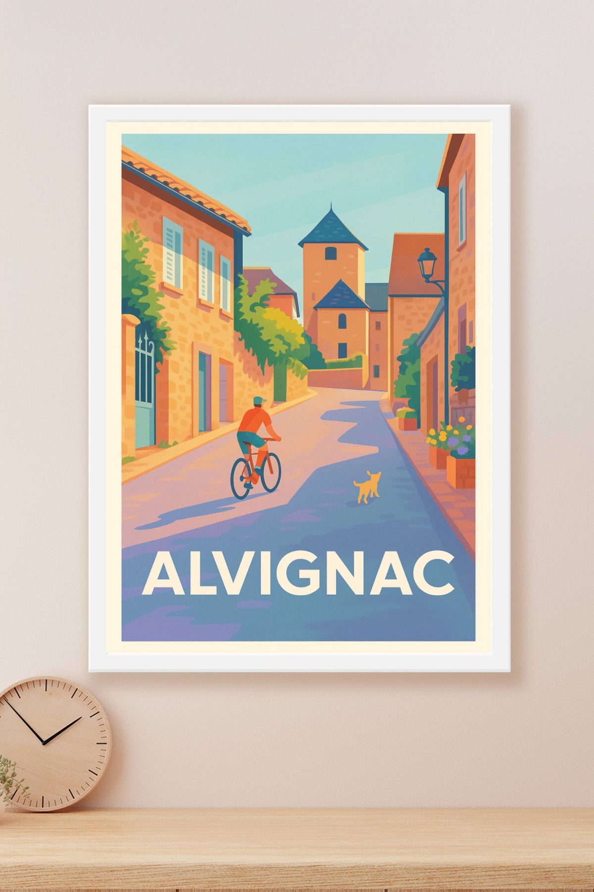 Affiche Alvignac — Balade paisible au cœur du village · poster d'art de Alvignac