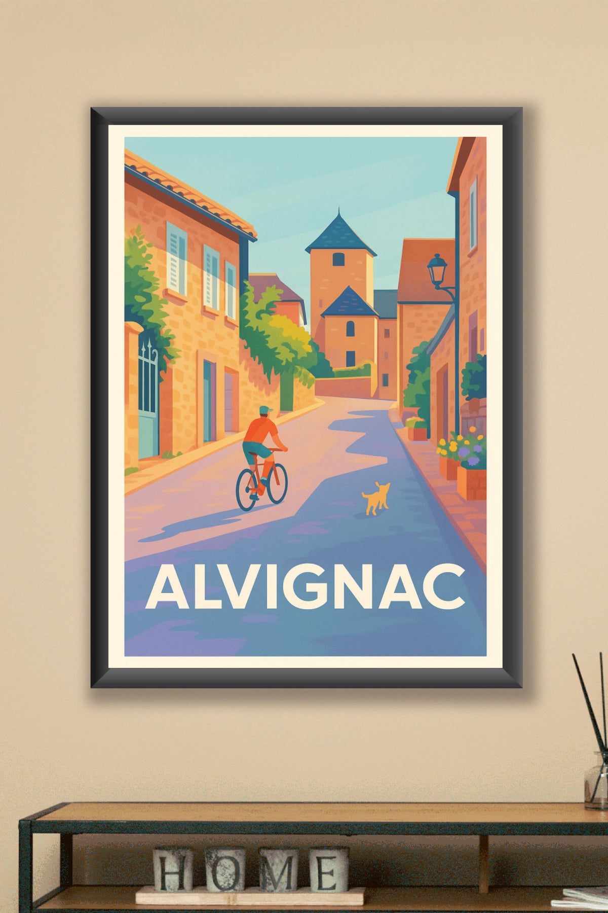 Affiche Alvignac — Balade paisible au cœur du village · poster d'art de Alvignac