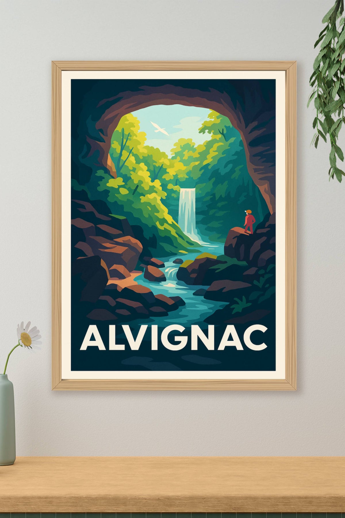 Affiche Alvignac — Évasion nature au cœur de la vallée · poster d'art de Alvignac