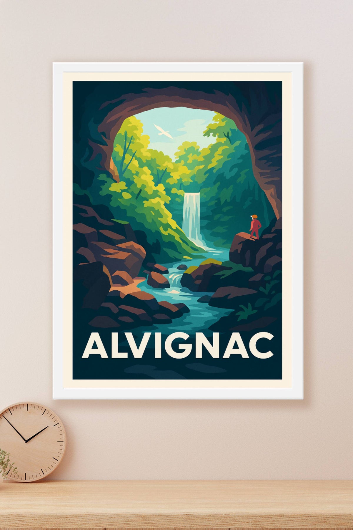 Affiche Alvignac — Évasion nature au cœur de la vallée · poster d'art de Alvignac
