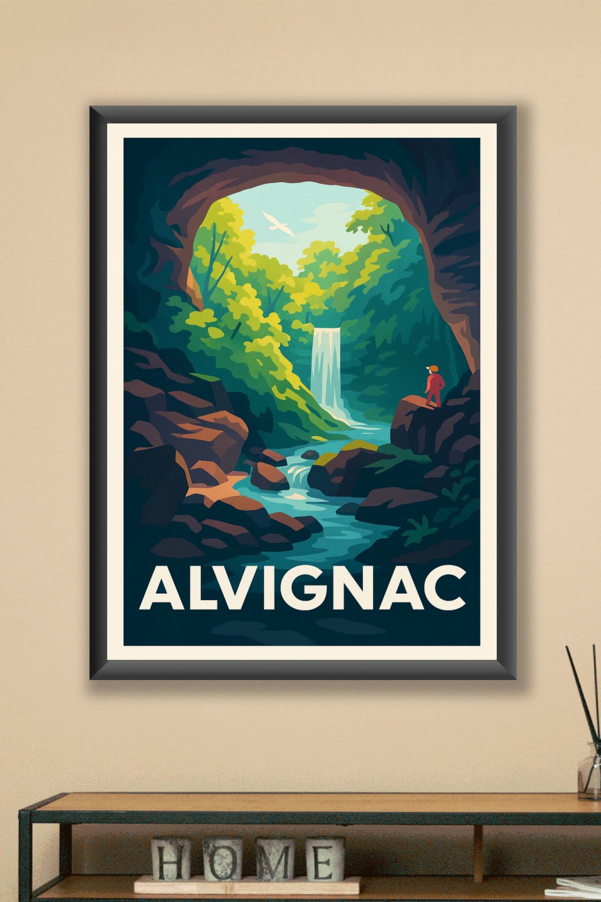 Affiche Alvignac — Évasion nature au cœur de la vallée · poster d'art de Alvignac