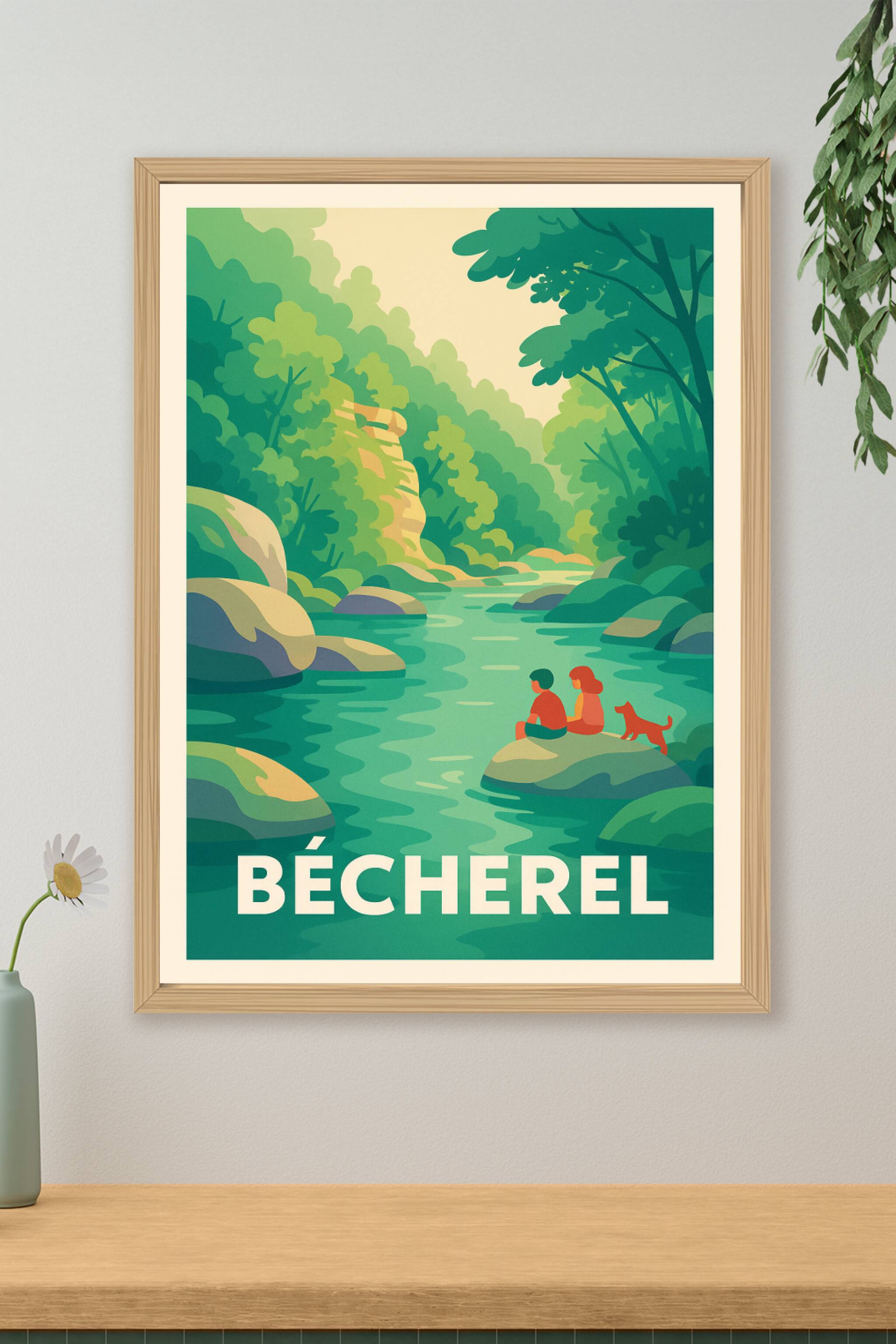 Affiche de Bécherel - Évasion paisible au cœur de la nature