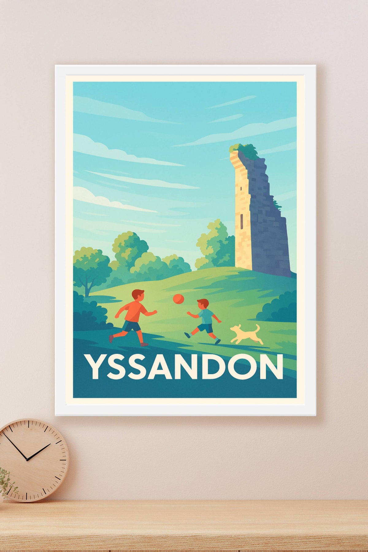 Affiche Yssandon — Une escapade ludique au cœur de la nature · poster d'art de Yssandon
