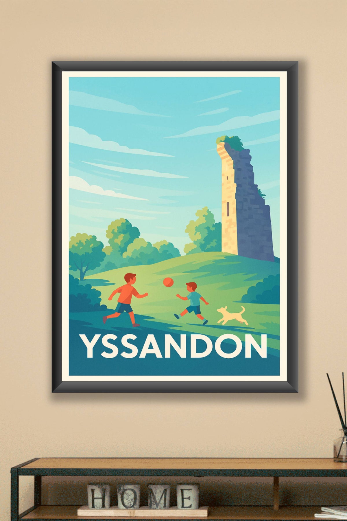 Affiche Yssandon — Une escapade ludique au cœur de la nature · poster d'art de Yssandon