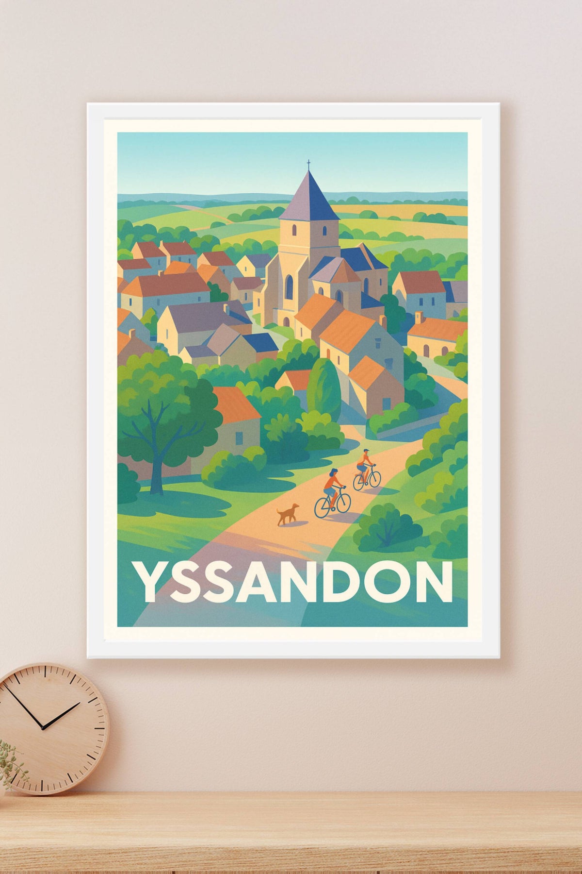 Affiche Yssandon — Charme bucolique et douceur de vivre · poster d'art de Yssandon