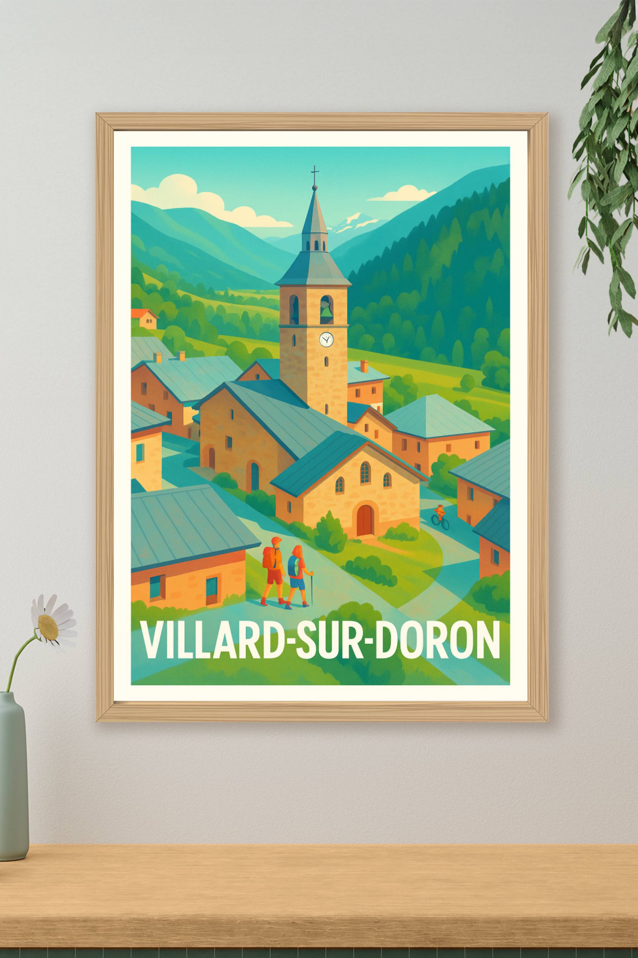 Affiche de Villard-sur-Doron - Charme paisible et authenticité alpine
