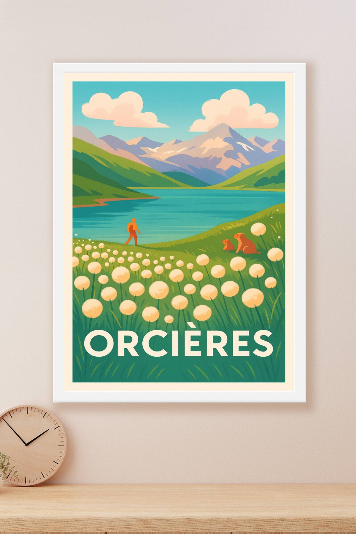 Affiche Orcières — L'évasion nature au cœur des Alpes · poster d'art de Orcières