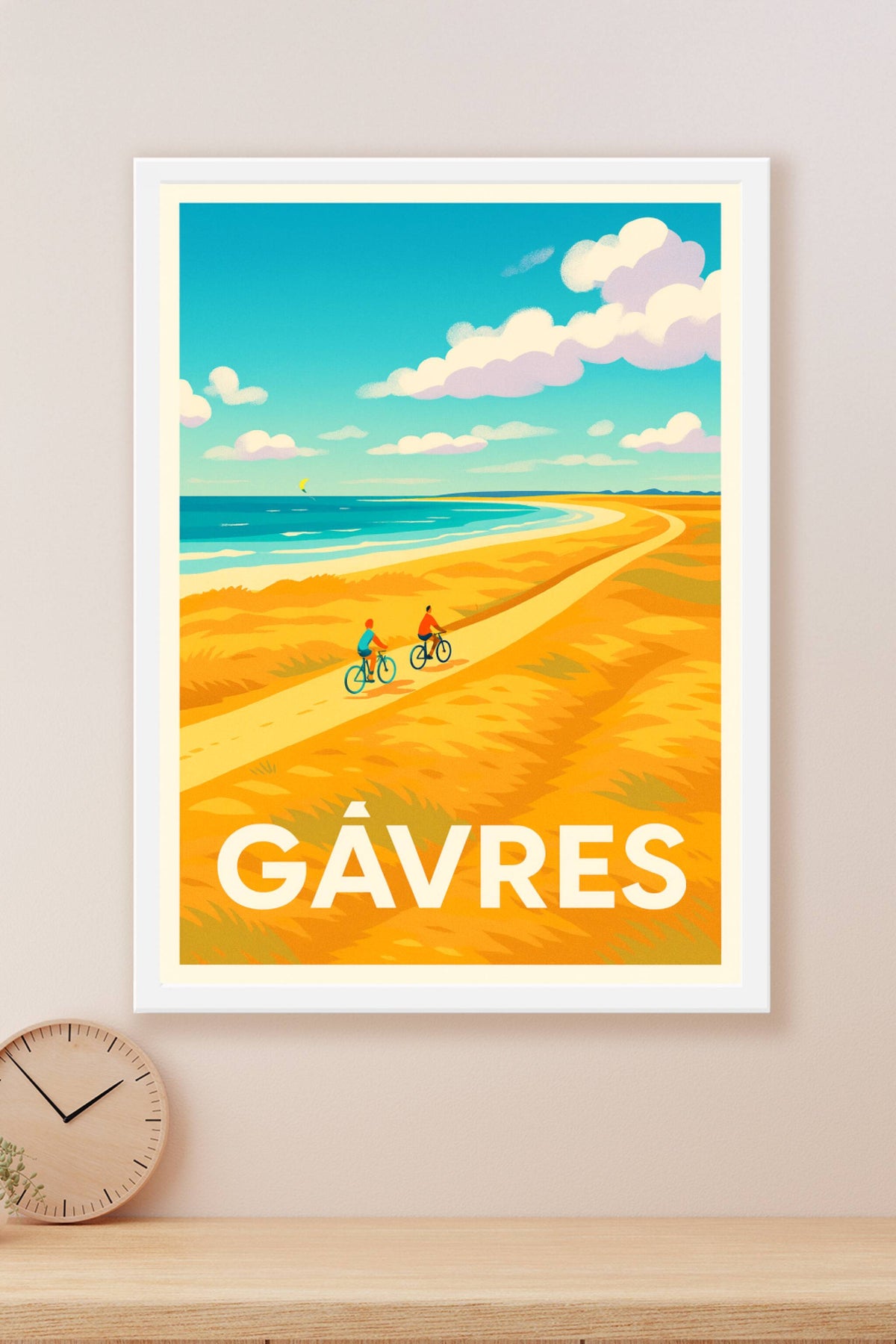 Affiche Gâvres — Échappée belle en bord de mer · poster d'art de Gâvres