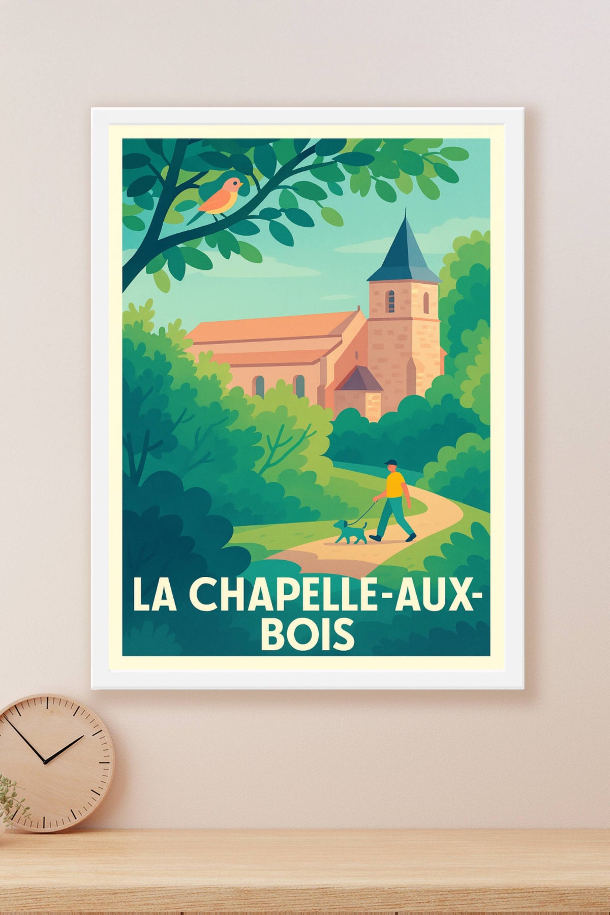Affiche La Chapelle-aux-Bois — Sérénité en pleine nature · poster d'art de La Chapelle-aux-Bois