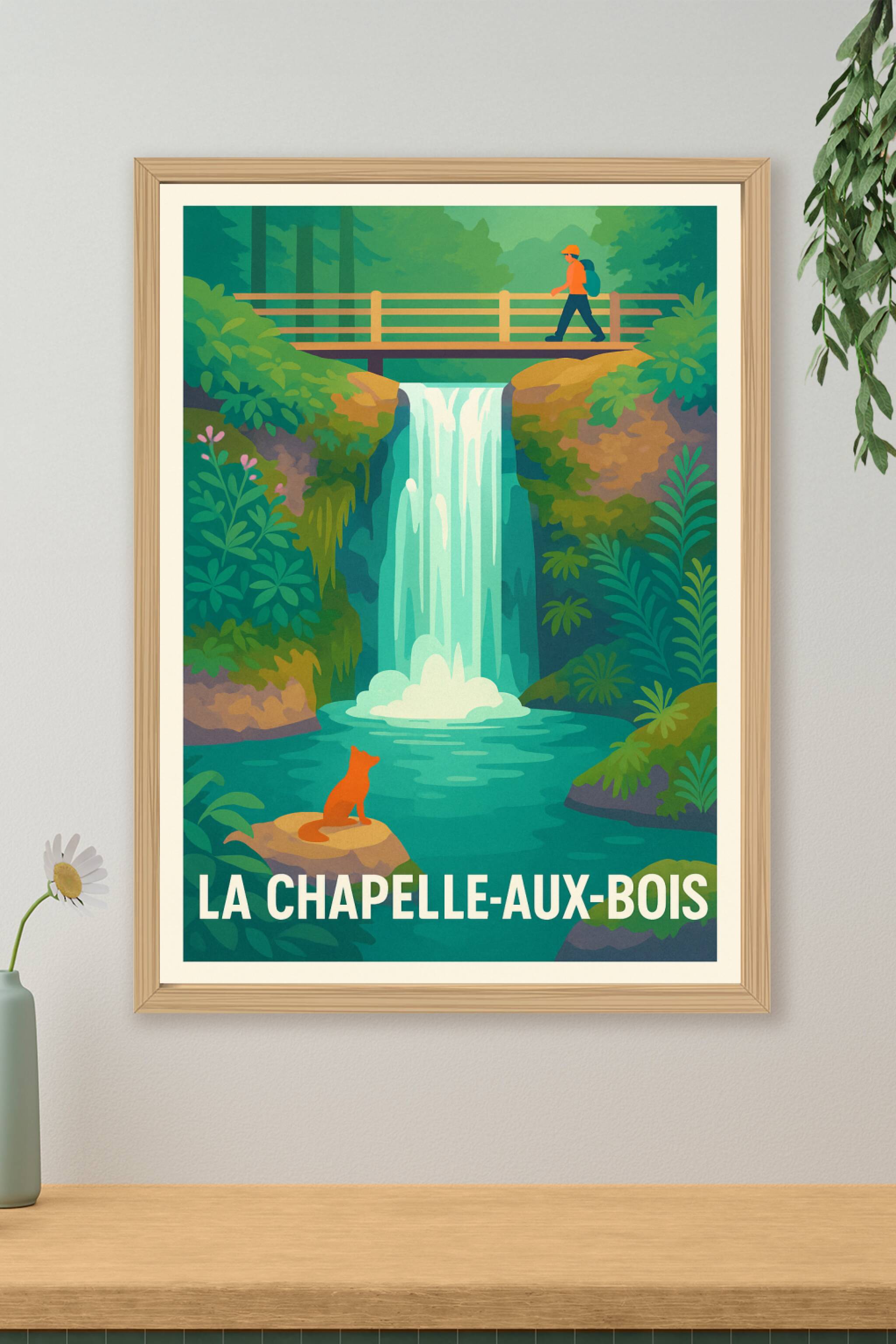 Affiche de La Chapelle-aux-Bois - Évasion naturelle au cœur des cascades