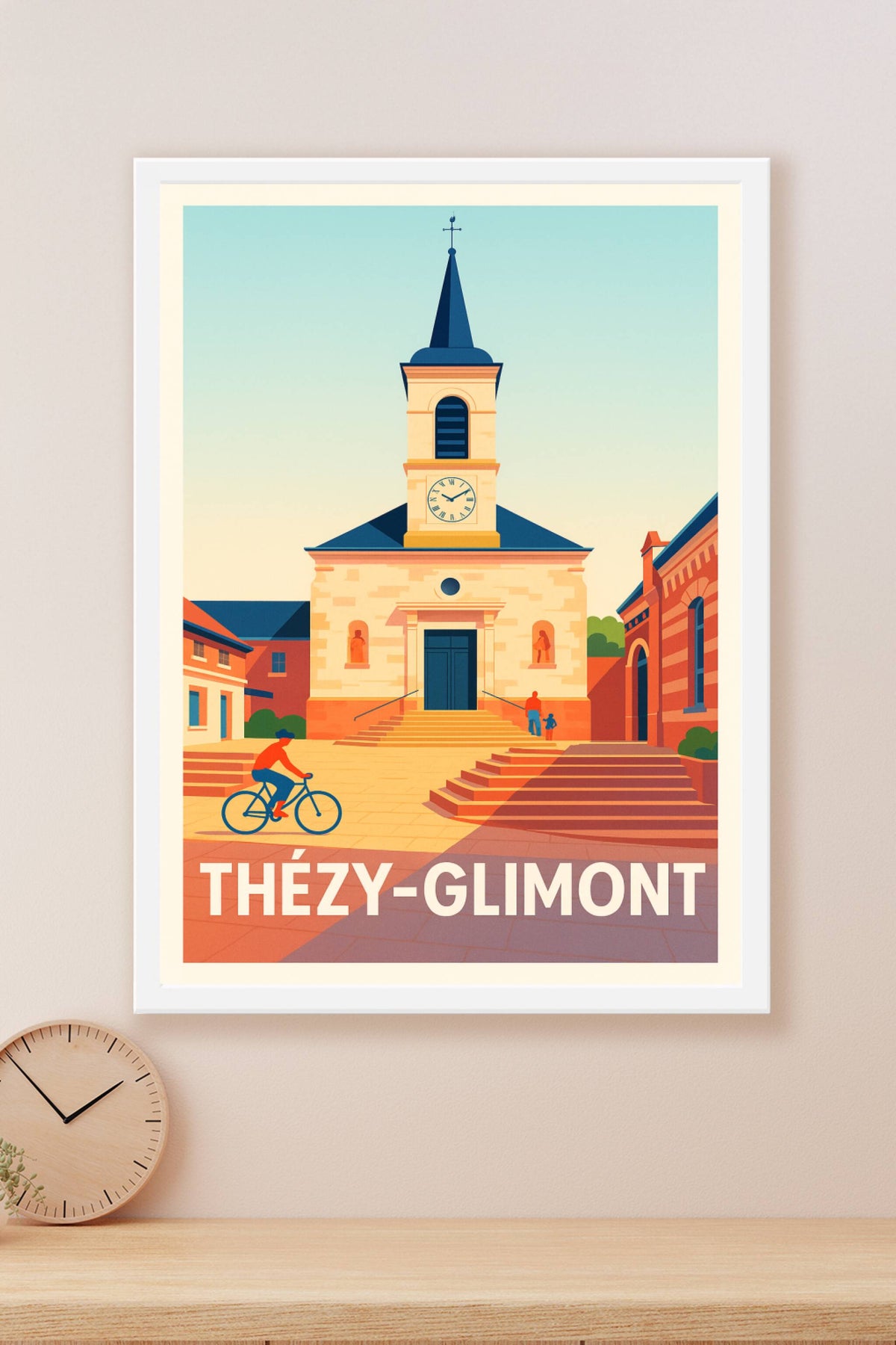 Affiche Thézy-Glimont — Charme et Sérénité au Cœur du Village · poster d'art de Thézy-Glimont