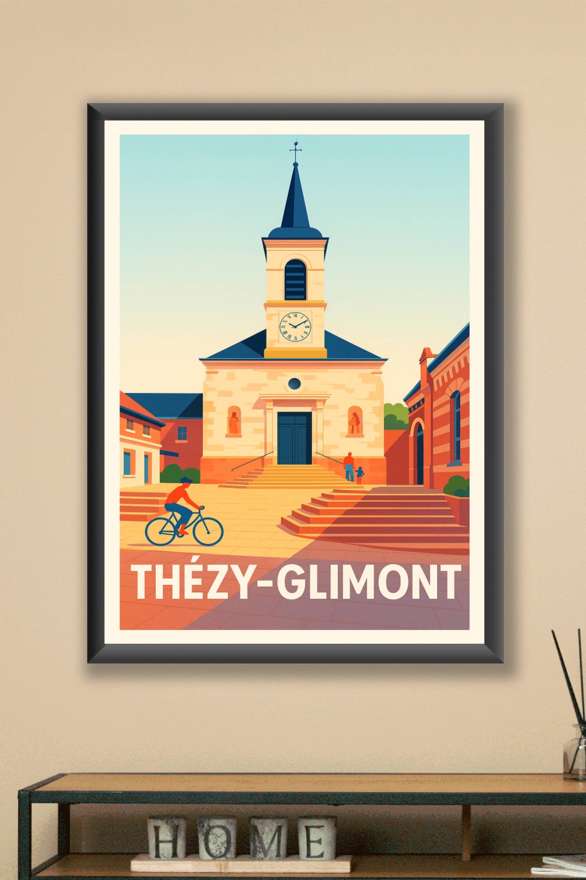 Affiche Thézy-Glimont — Charme et Sérénité au Cœur du Village · poster d'art de Thézy-Glimont