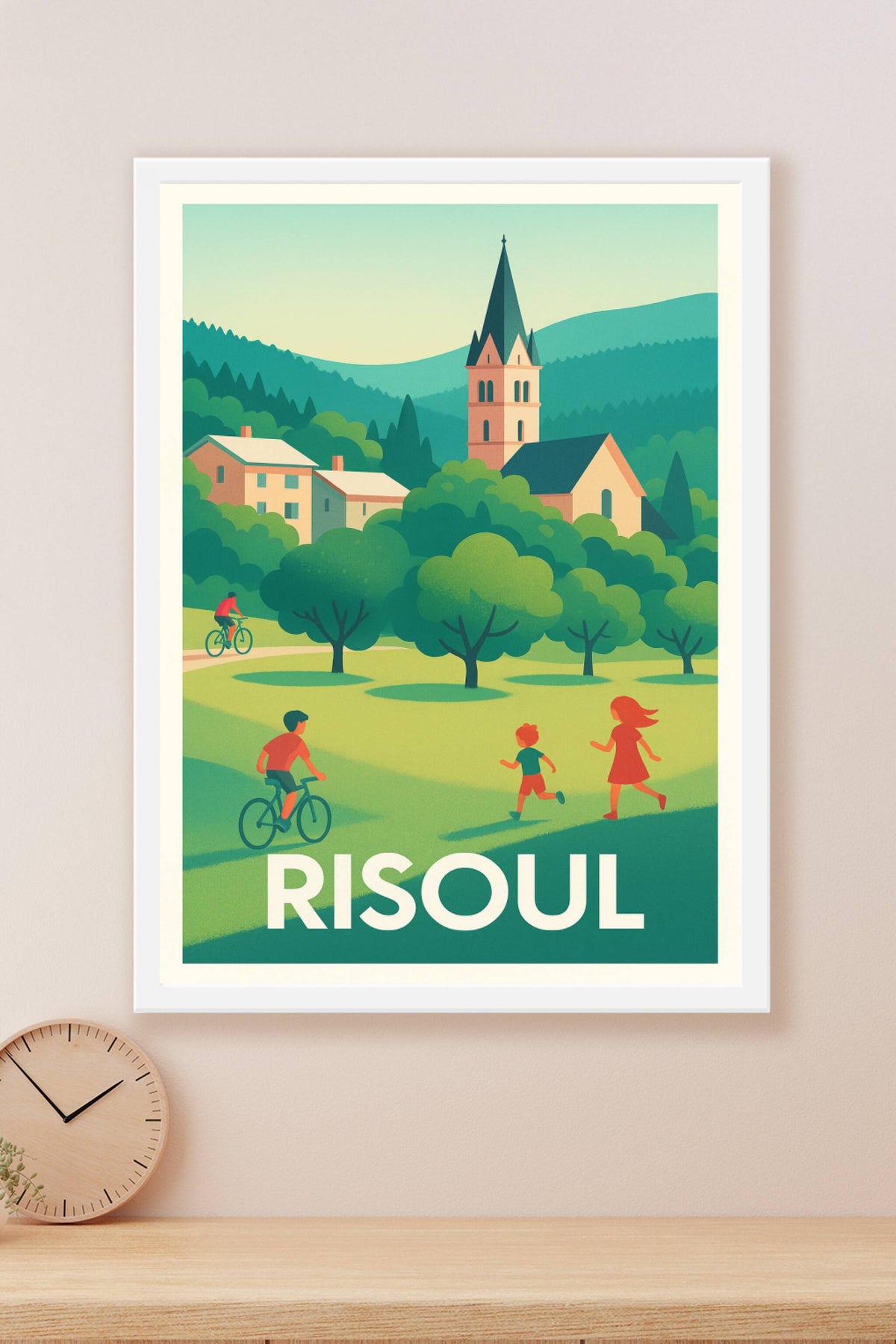 Affiche Risoul — Nature et loisirs en montagne · poster d'art de Risoul