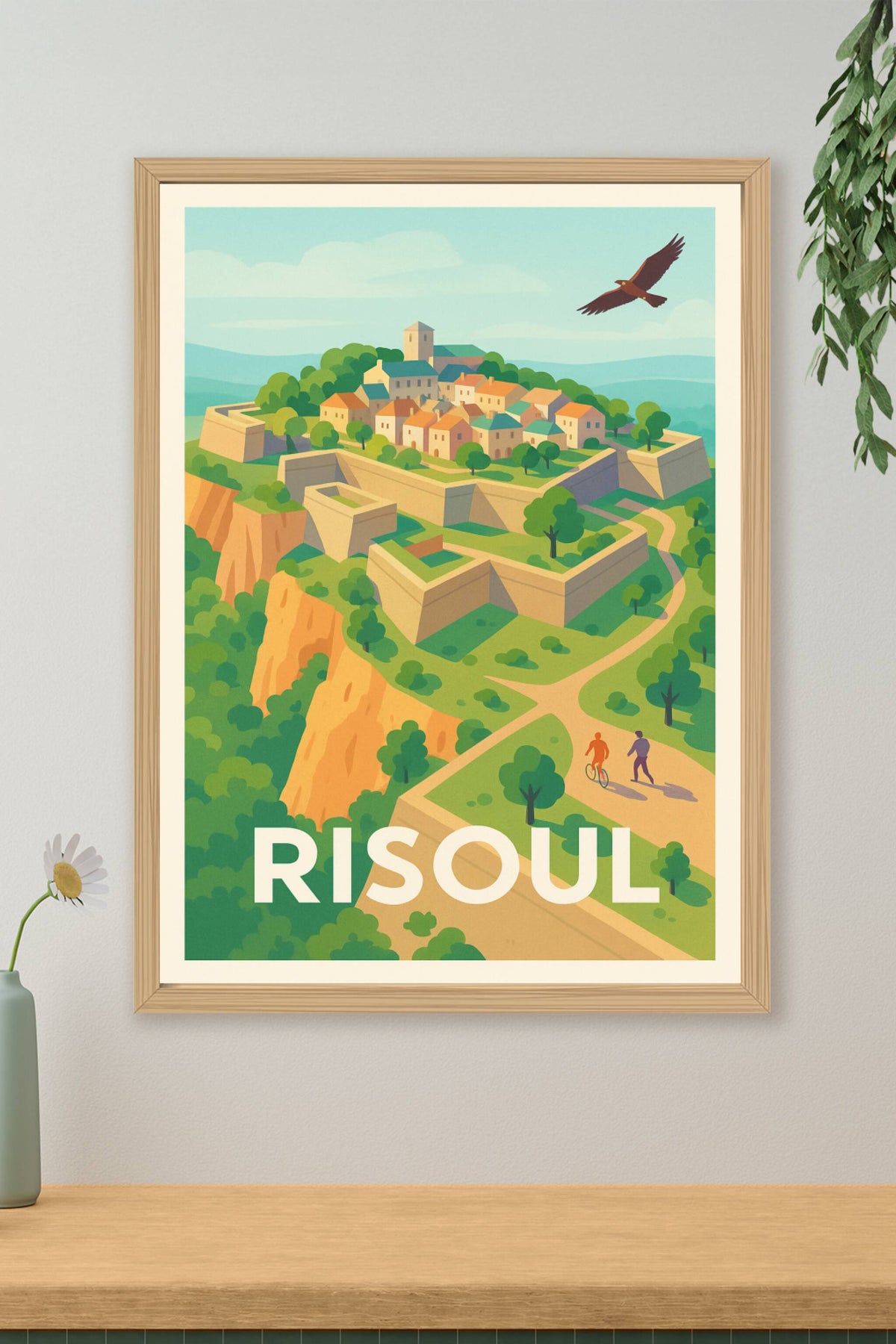 Affiche Risoul — L'évasion alpine en pleine nature · poster d'art de Risoul