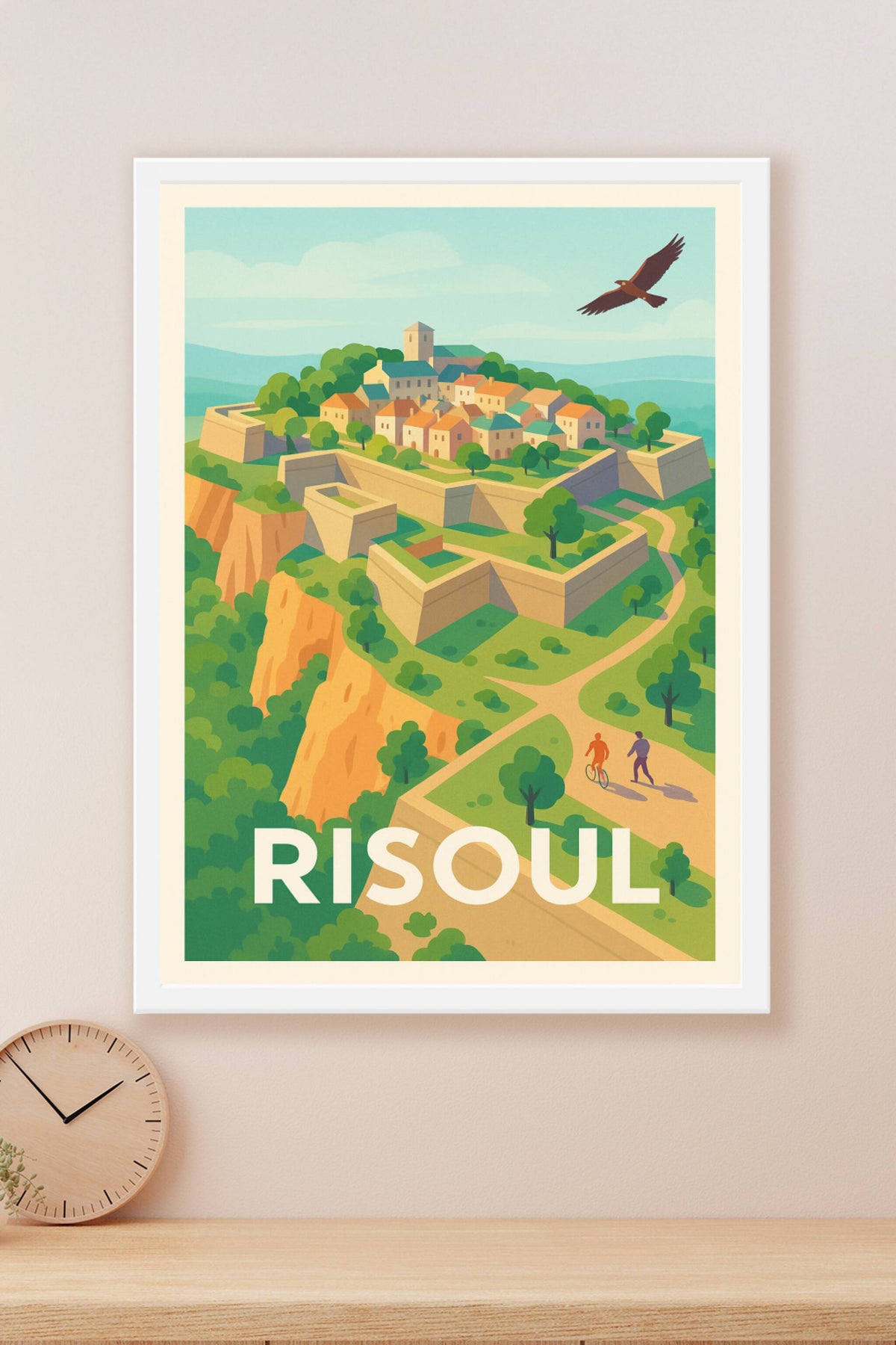 Affiche Risoul — L'évasion alpine en pleine nature · poster d'art de Risoul