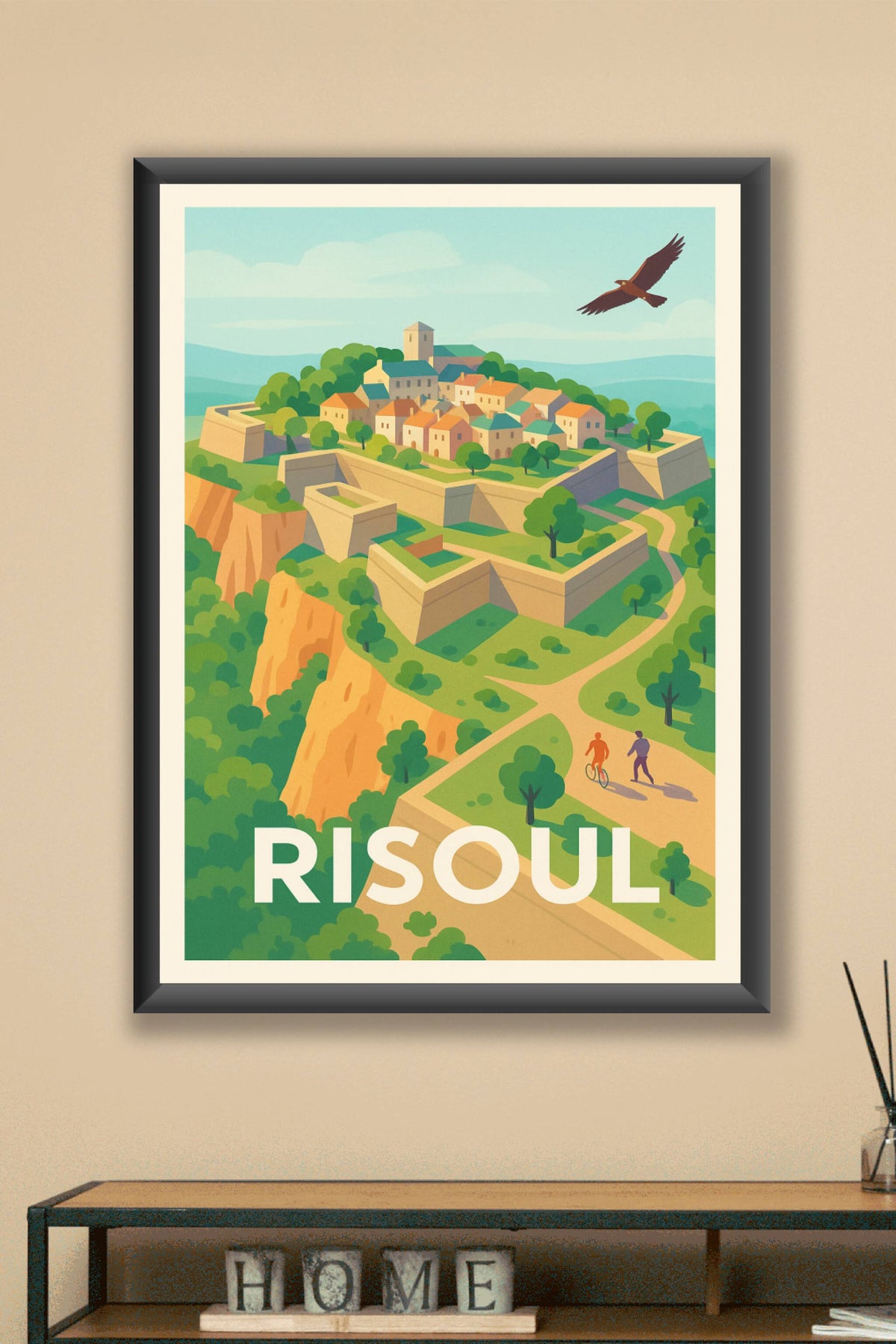 Affiche Risoul — L'évasion alpine en pleine nature · poster d'art de Risoul