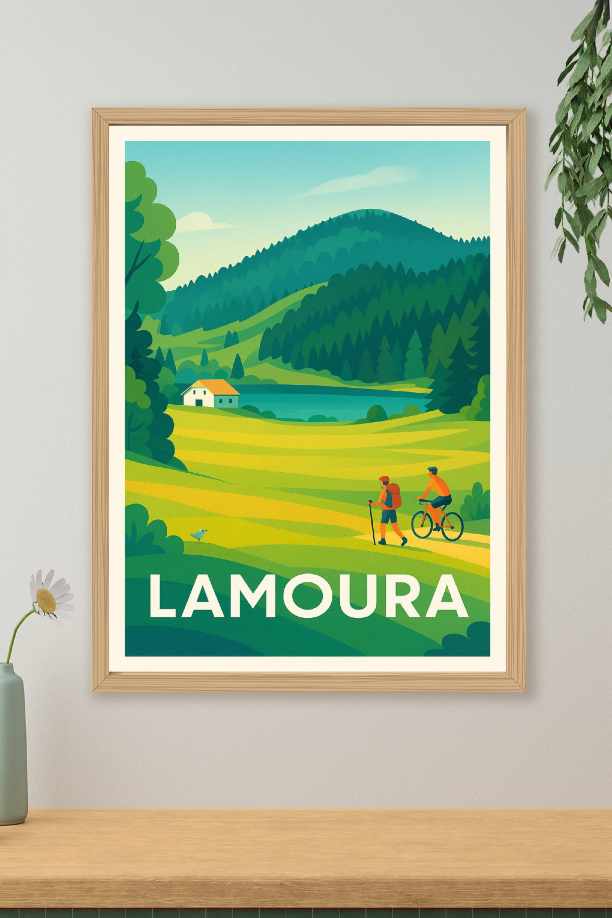Affiche de Lamoura - Évasion et nature préservée