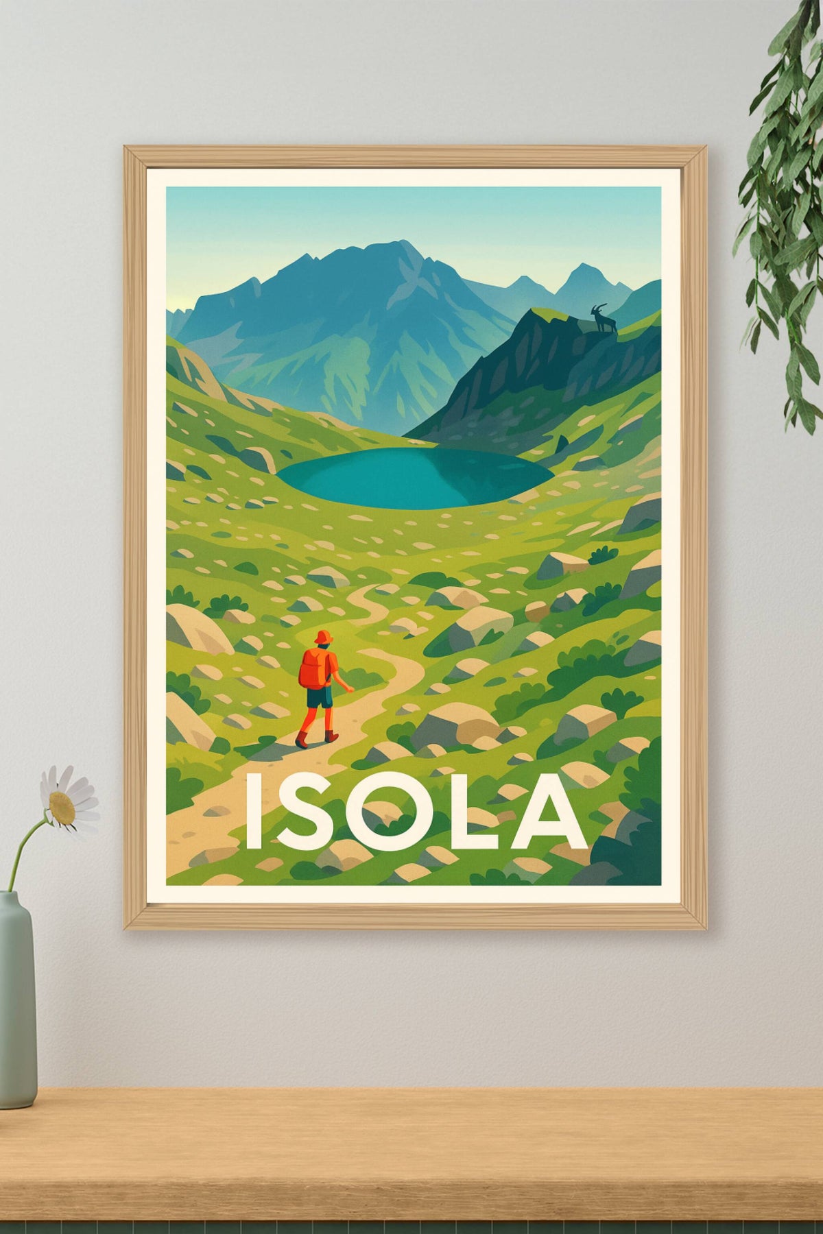 Affiche Isola — Nature et Aventure en Montagne · poster d'art de Isola
